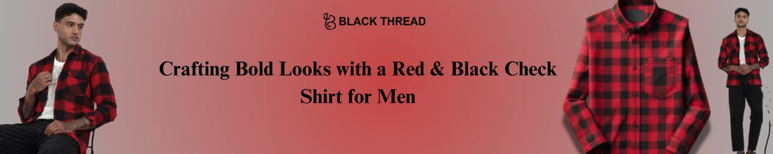 red and black check shirt 