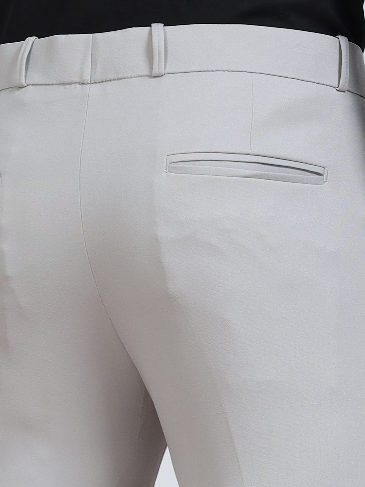 Men's Ivory Formal Ankle Fit Trousers