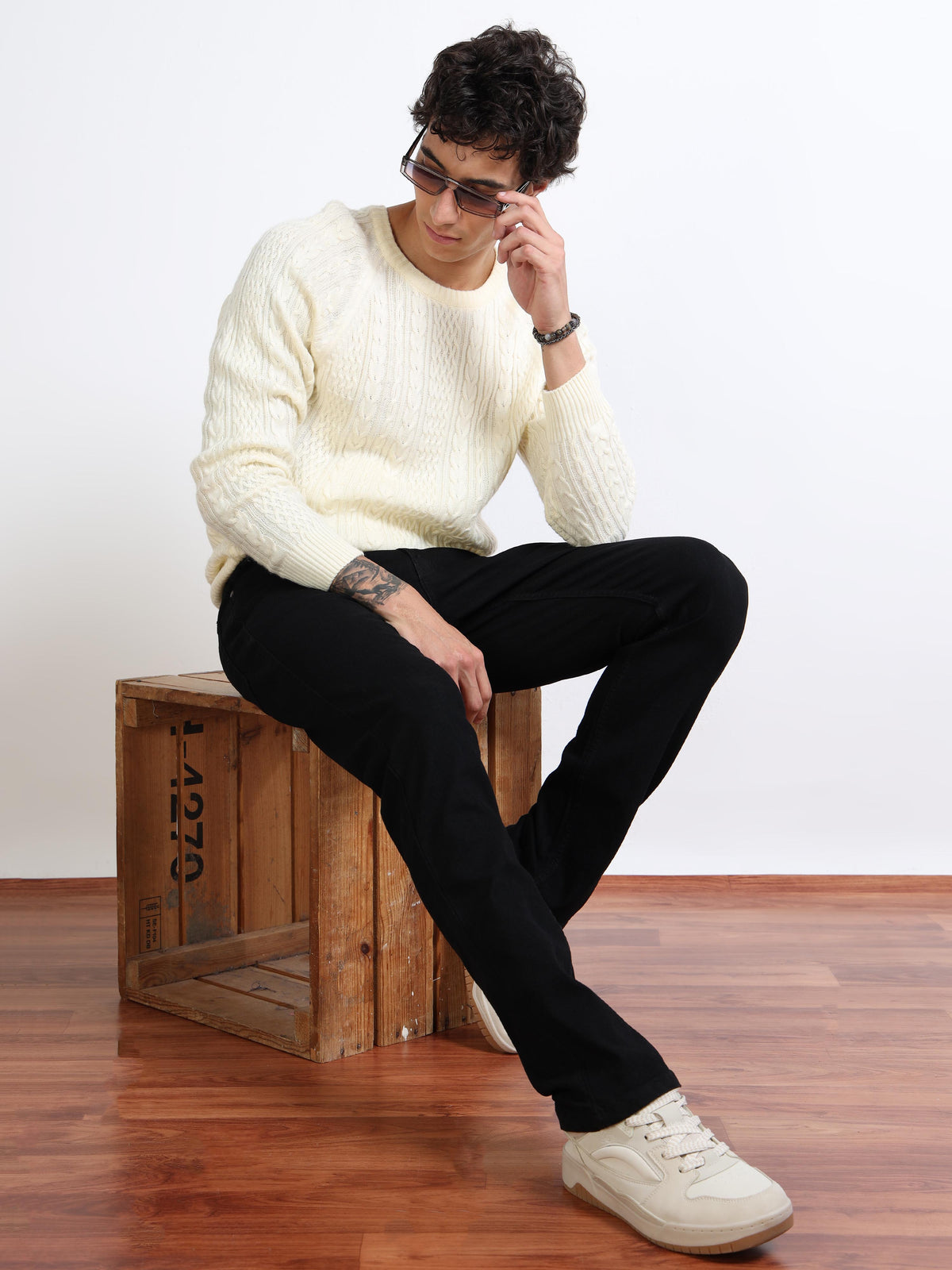 Men’s Classic Straight Fit Black Jeans by Black Thread