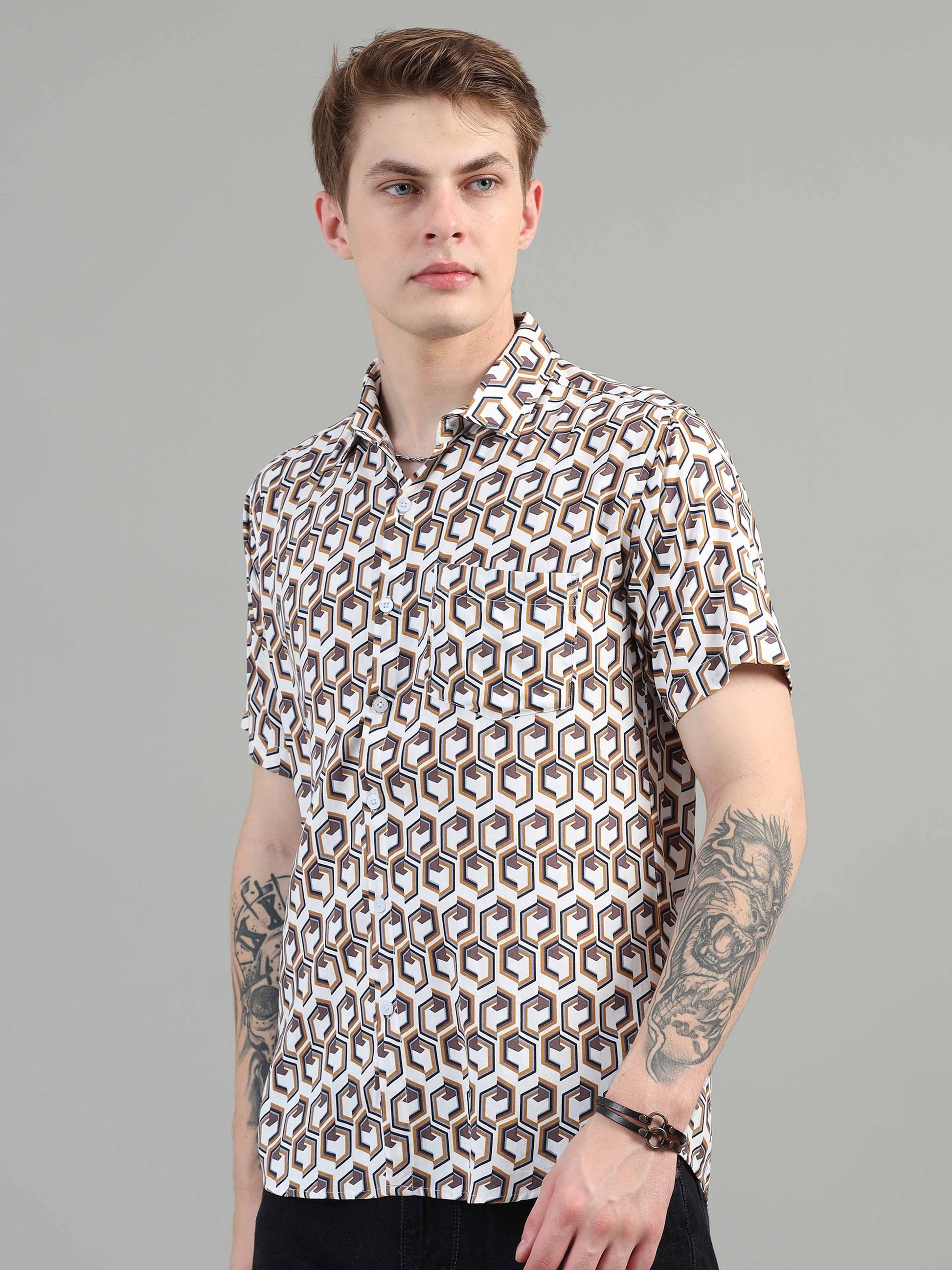 Hexa Printed Shirt for men