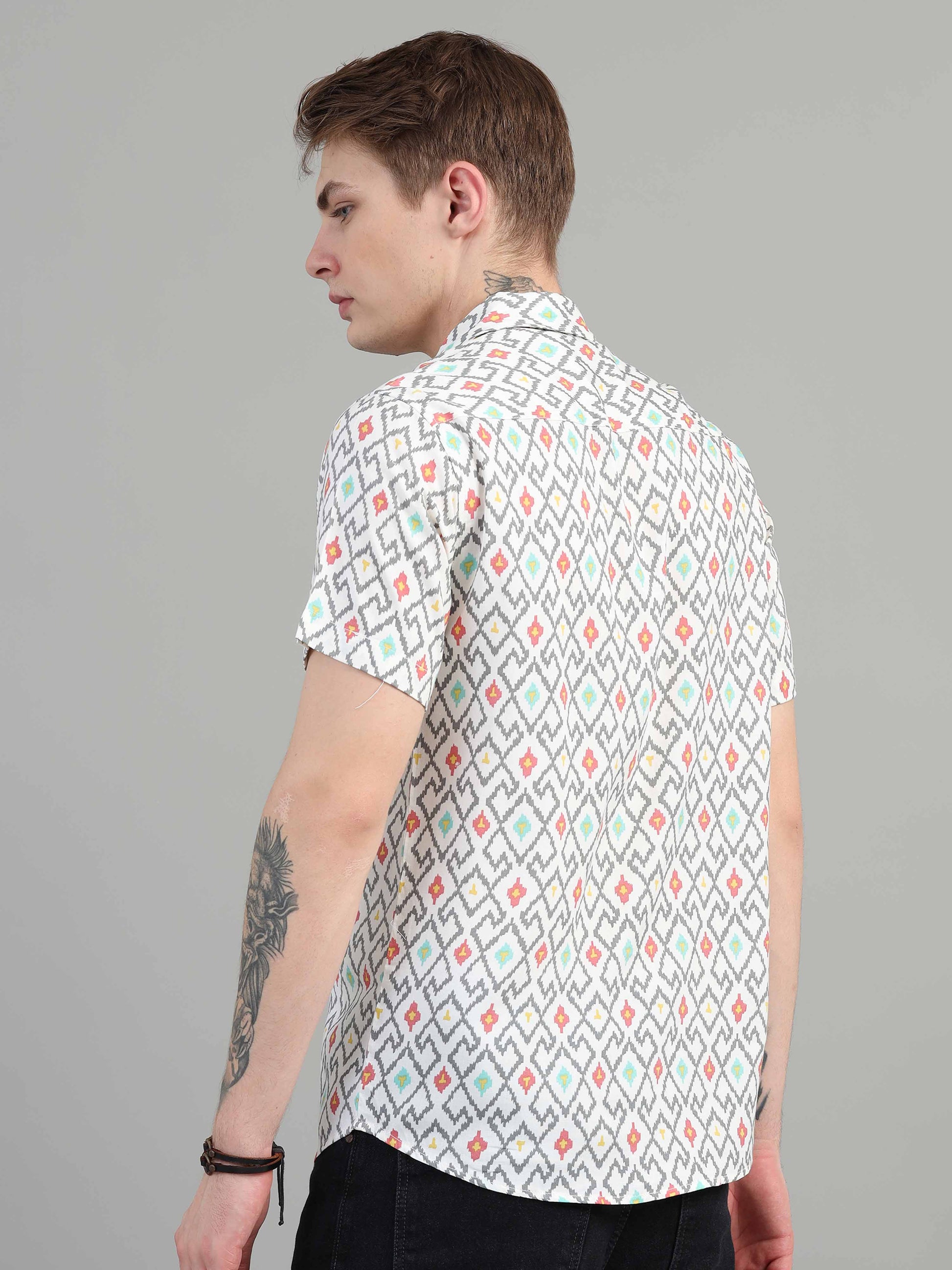 Kasuti printed pattern shirts for men