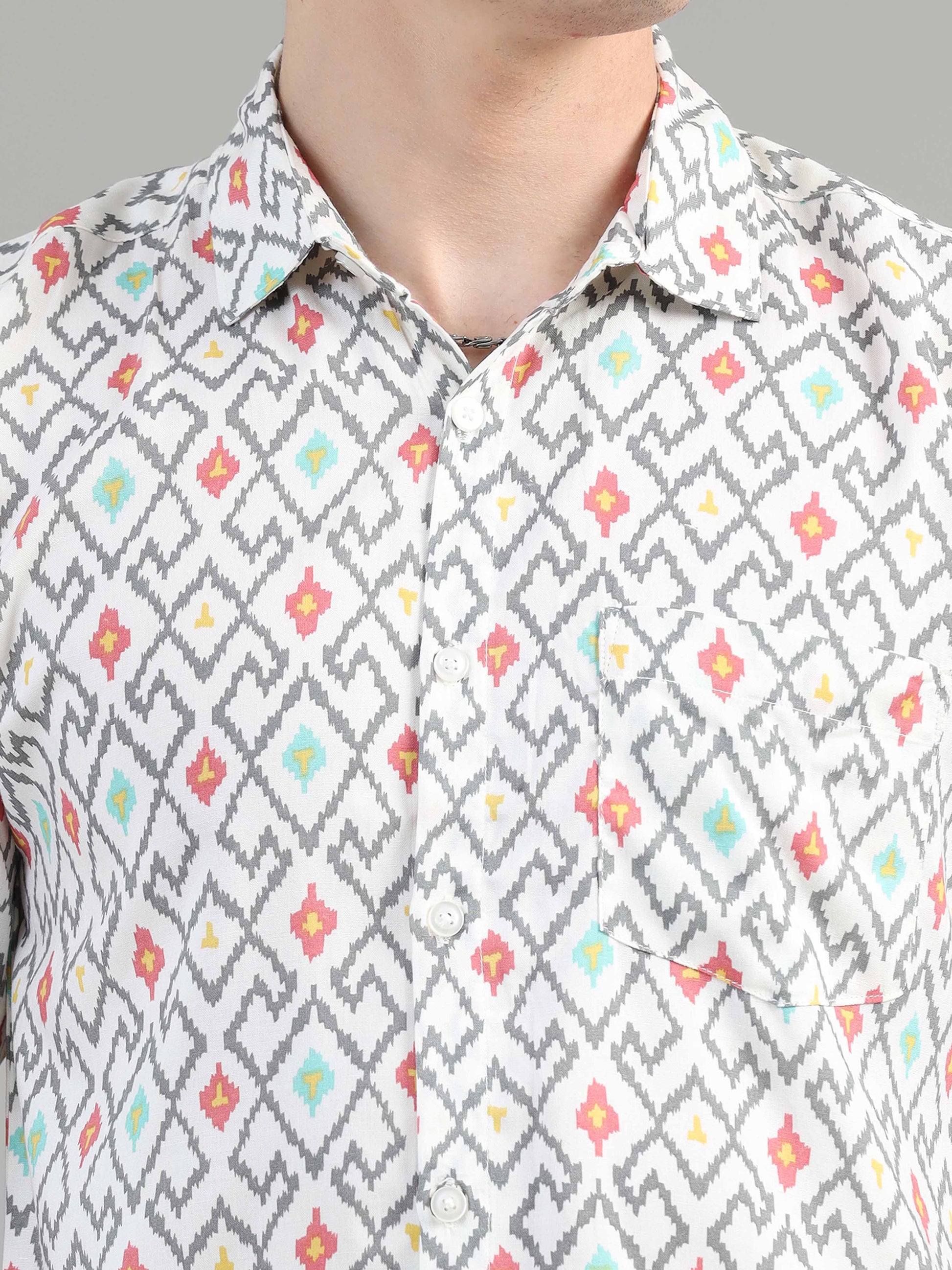 Kasuti printed pattern shirts for men