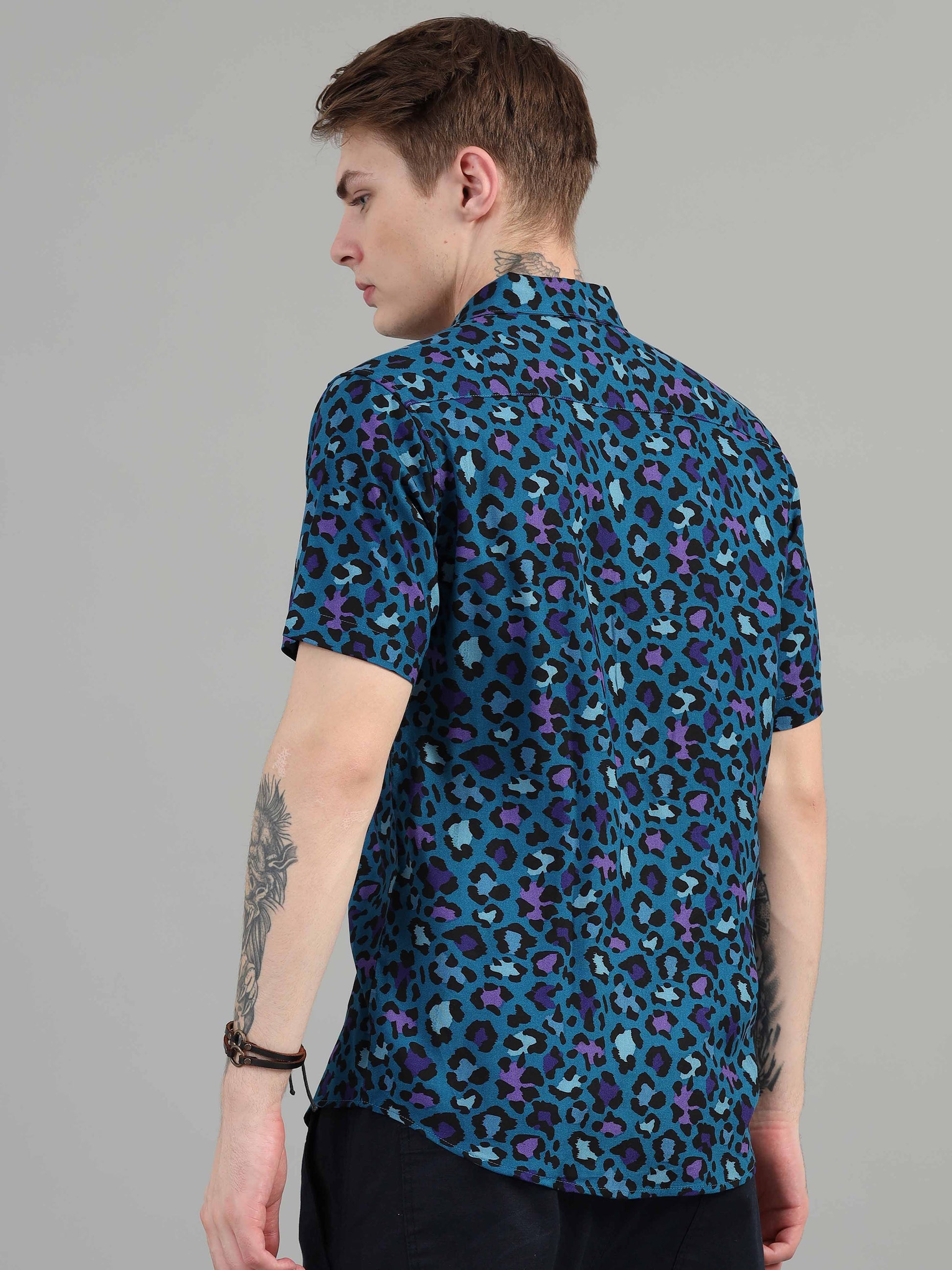 BlueJay Cheetah Printed Shirt for men