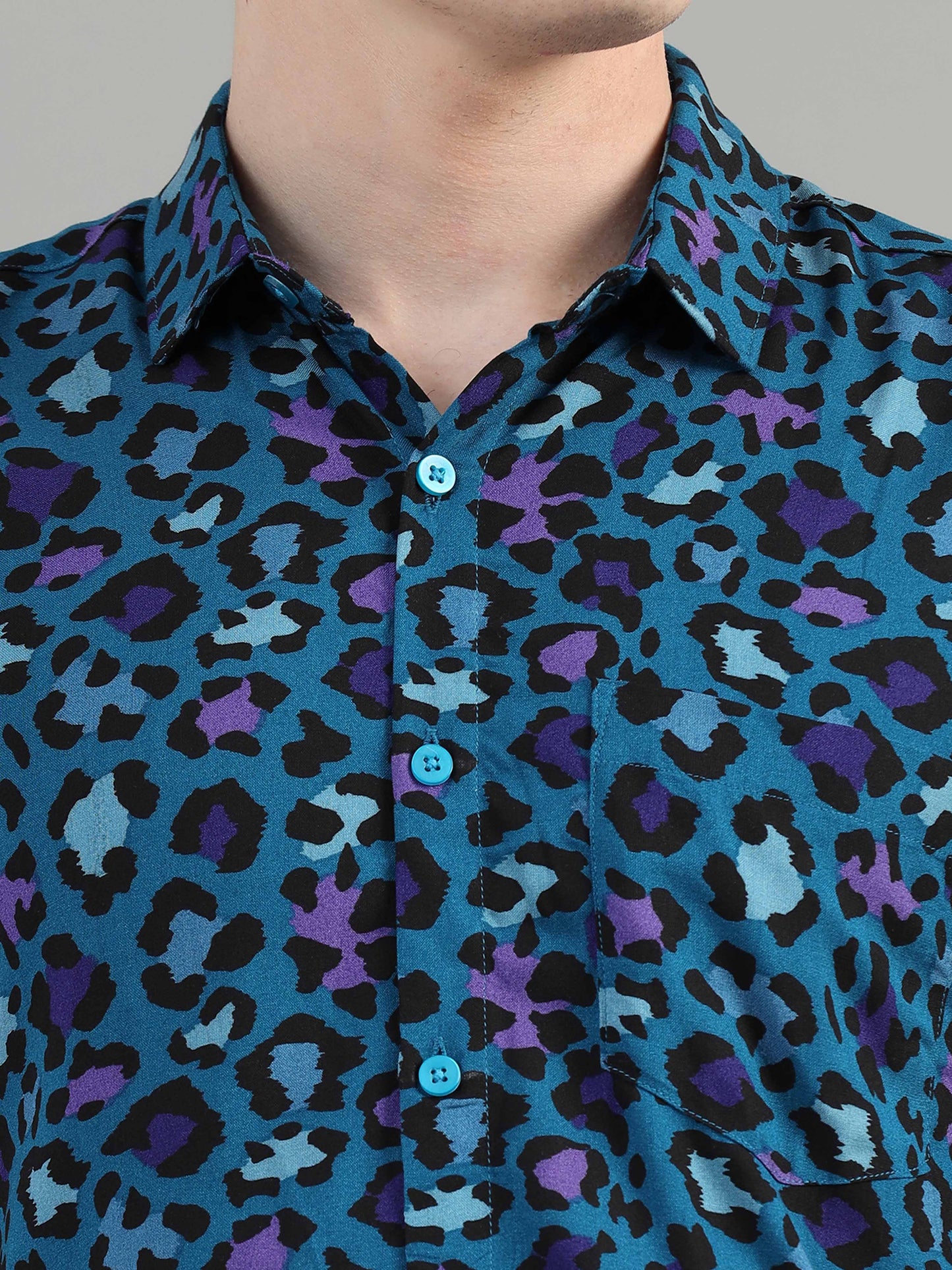 BlueJay Cheetah Printed Shirt for men