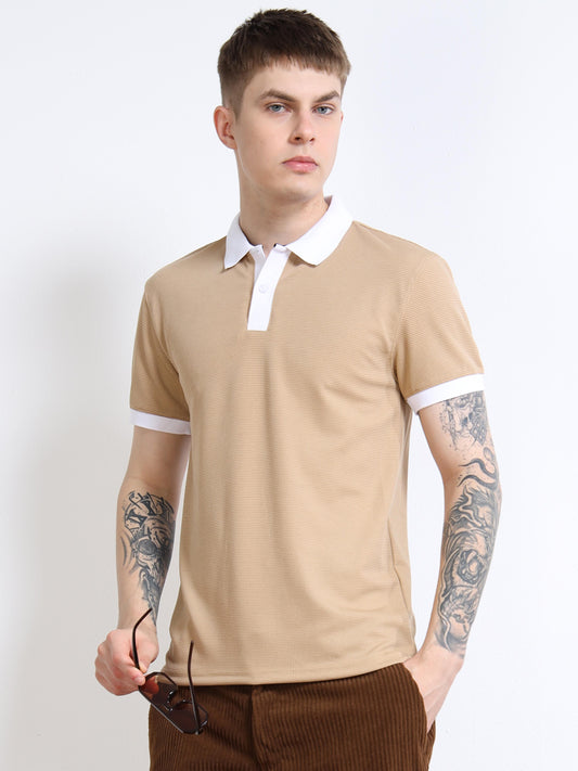 Men’s Contrast-Collar Polo by Black Thread