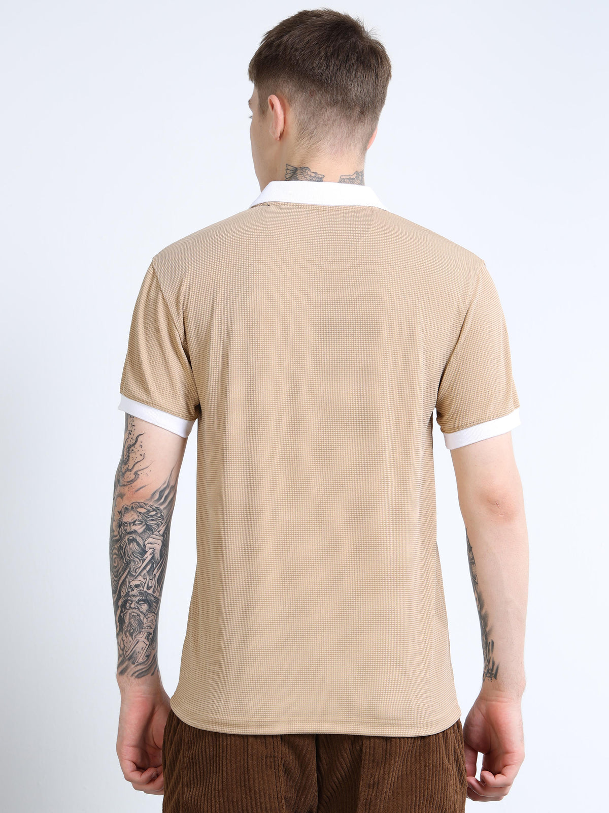 Men’s Contrast-Collar Polo by Black Thread