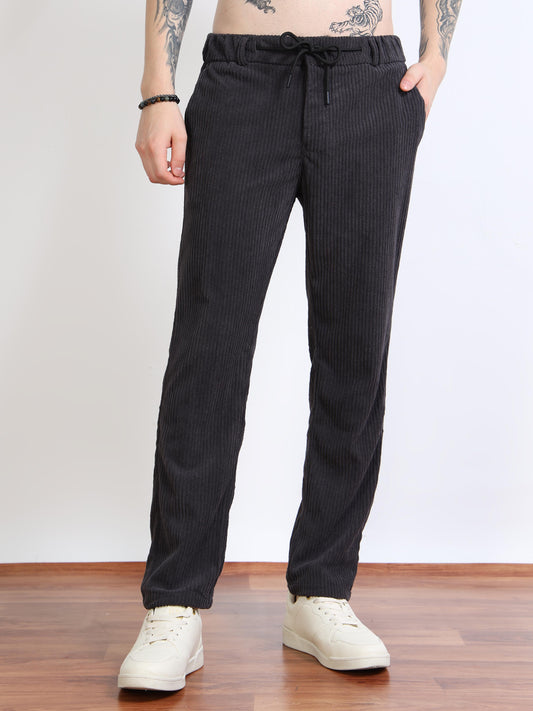 Men’s Corduroy Drawstring Lounge Trousers by Black Thread