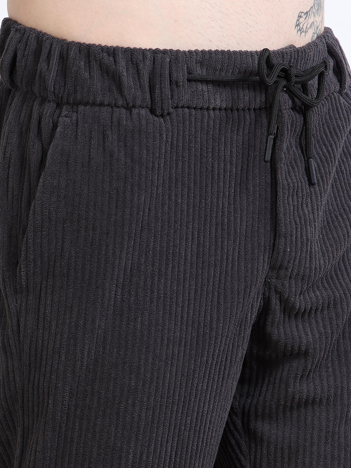 Men’s Corduroy Drawstring Lounge Trousers by Black Thread