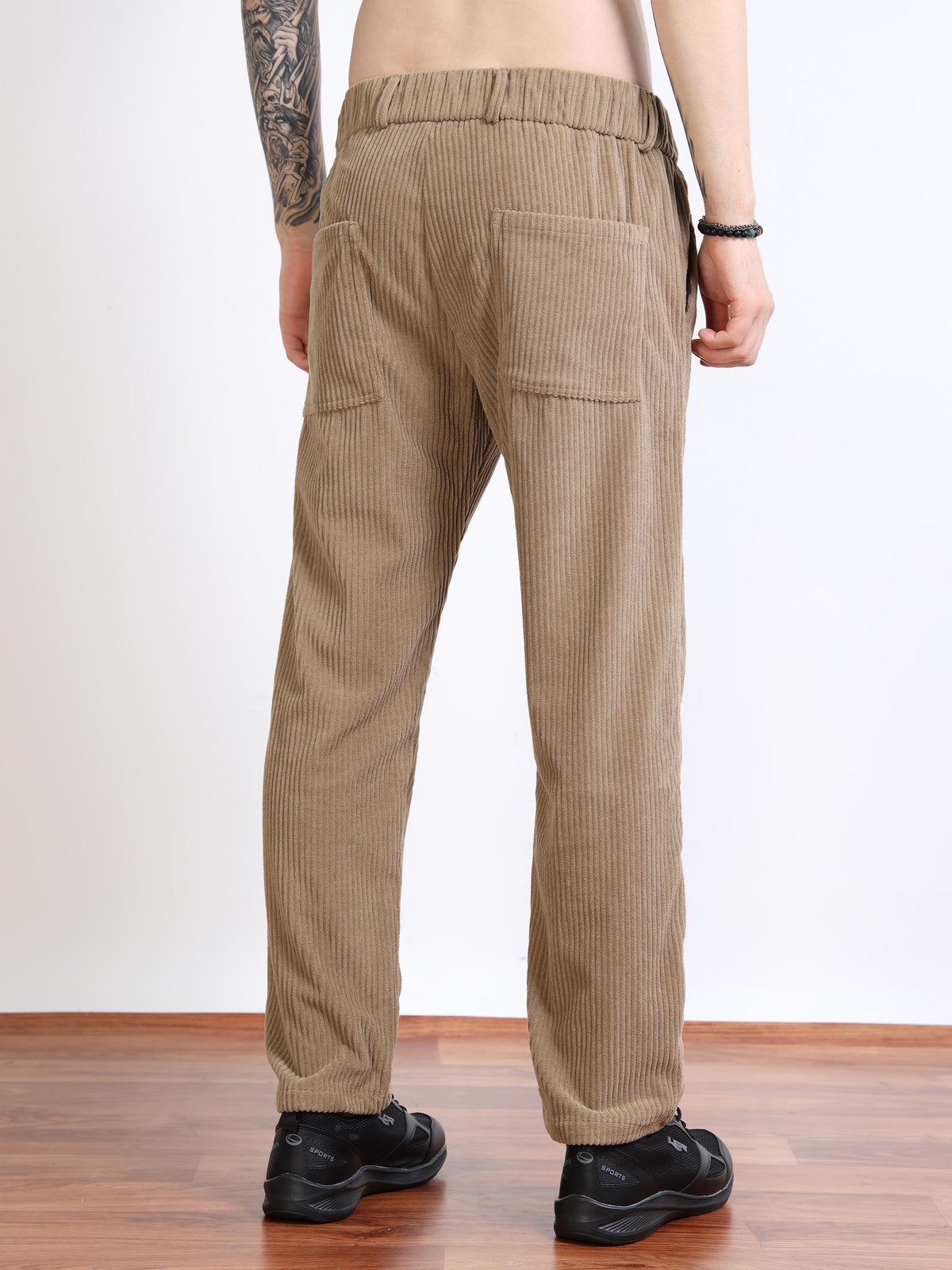 Men’s Cozy Corduroy Jogger-Trousers by Black Thread