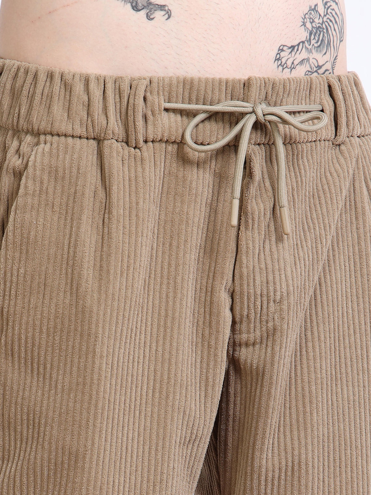 Men’s Cozy Corduroy Jogger-Trousers by Black Thread