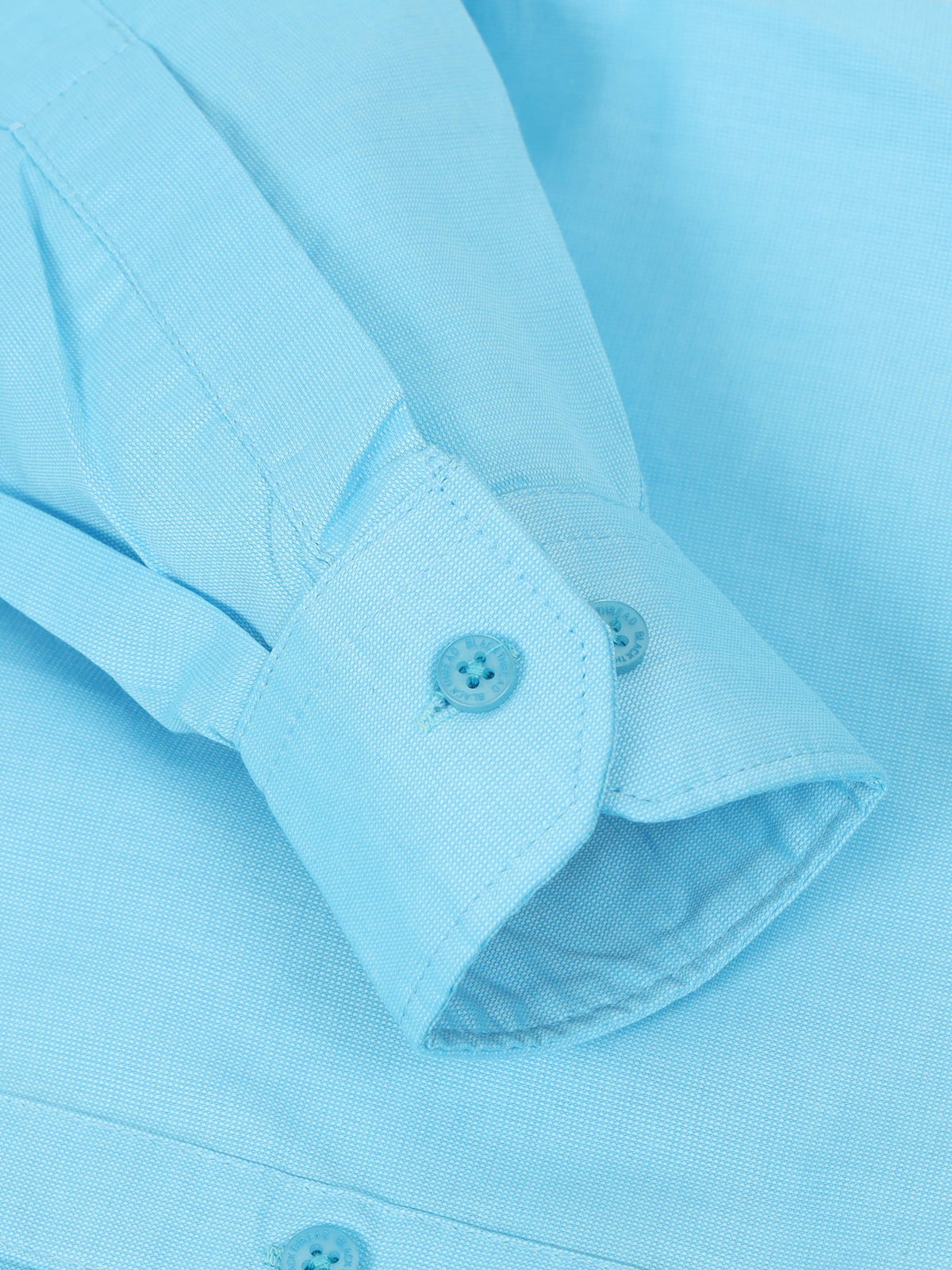 Baby Blue Men's Cotton Plain Casual Shirt - Premium Comfort Fit