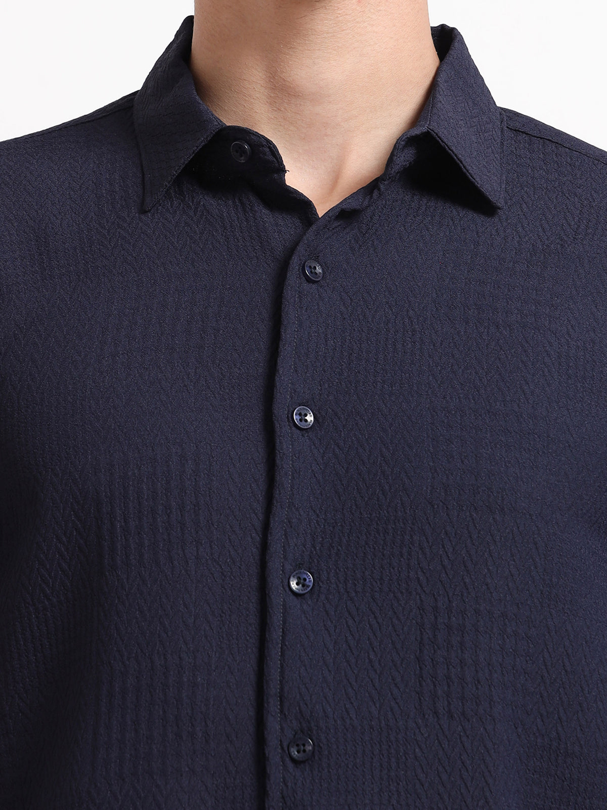 Full Sleeve Blue Shirt Texture for Men