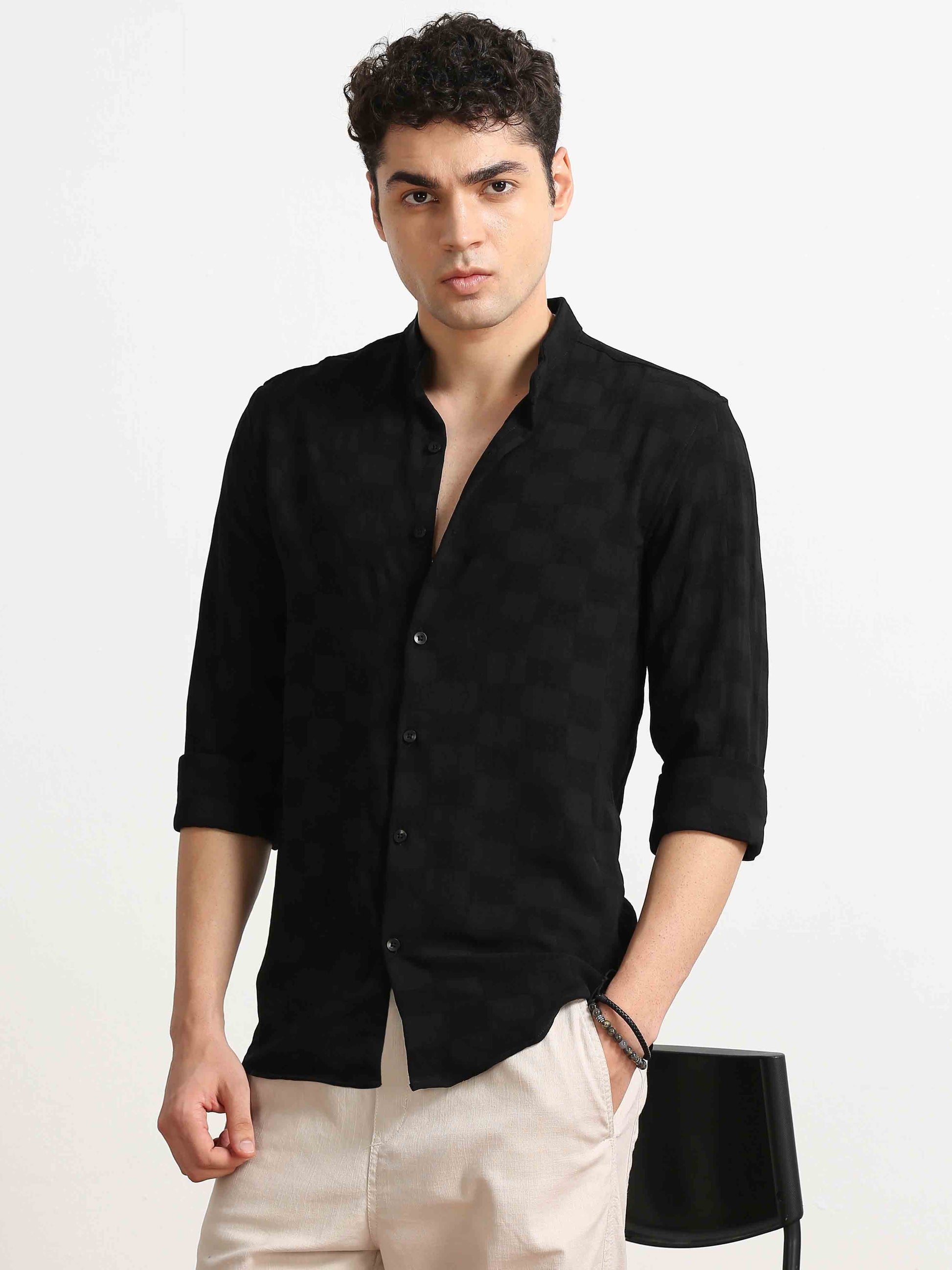 Black Box Textured shirt for men 