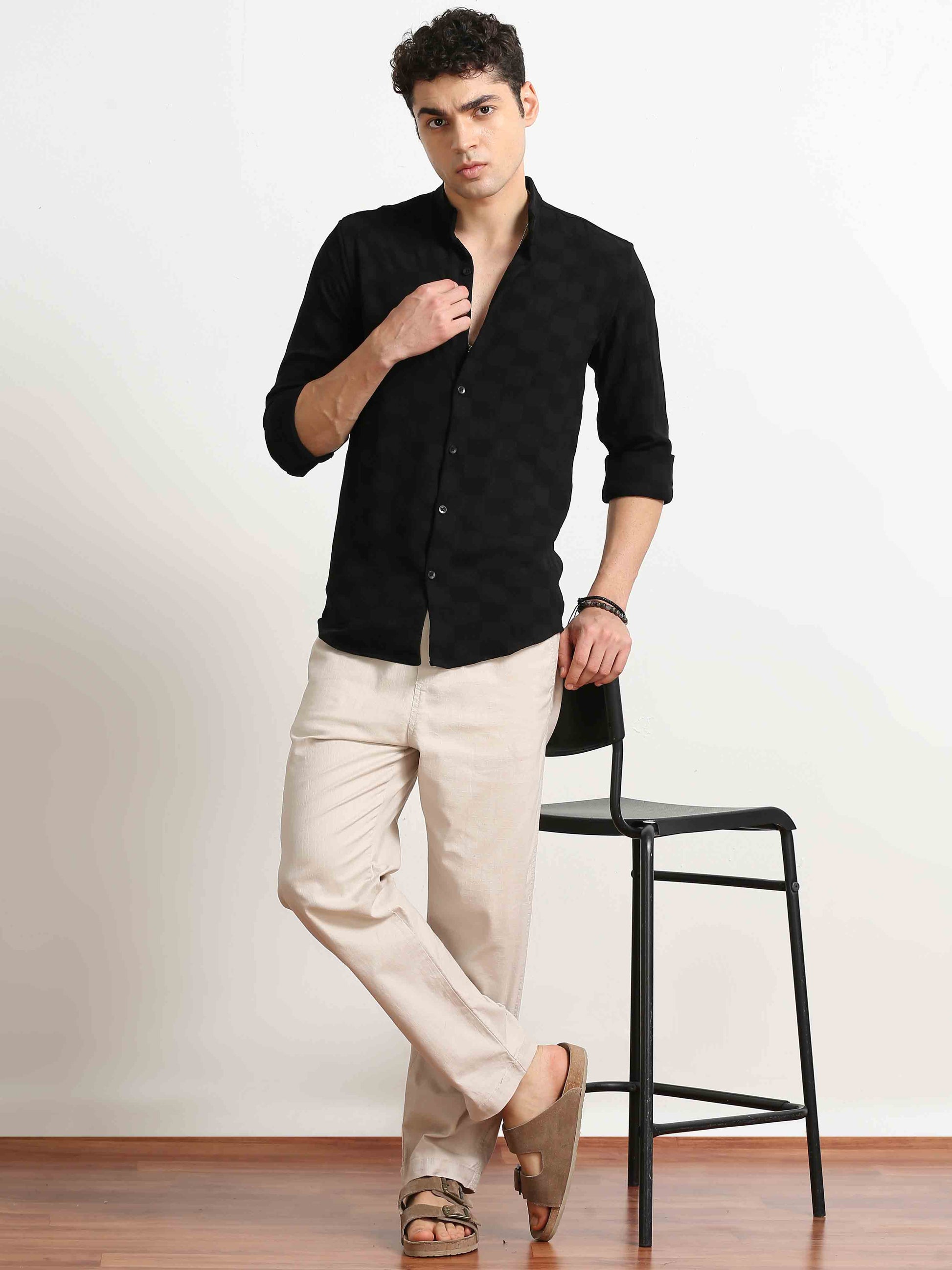 Black Box Textured shirt for men 