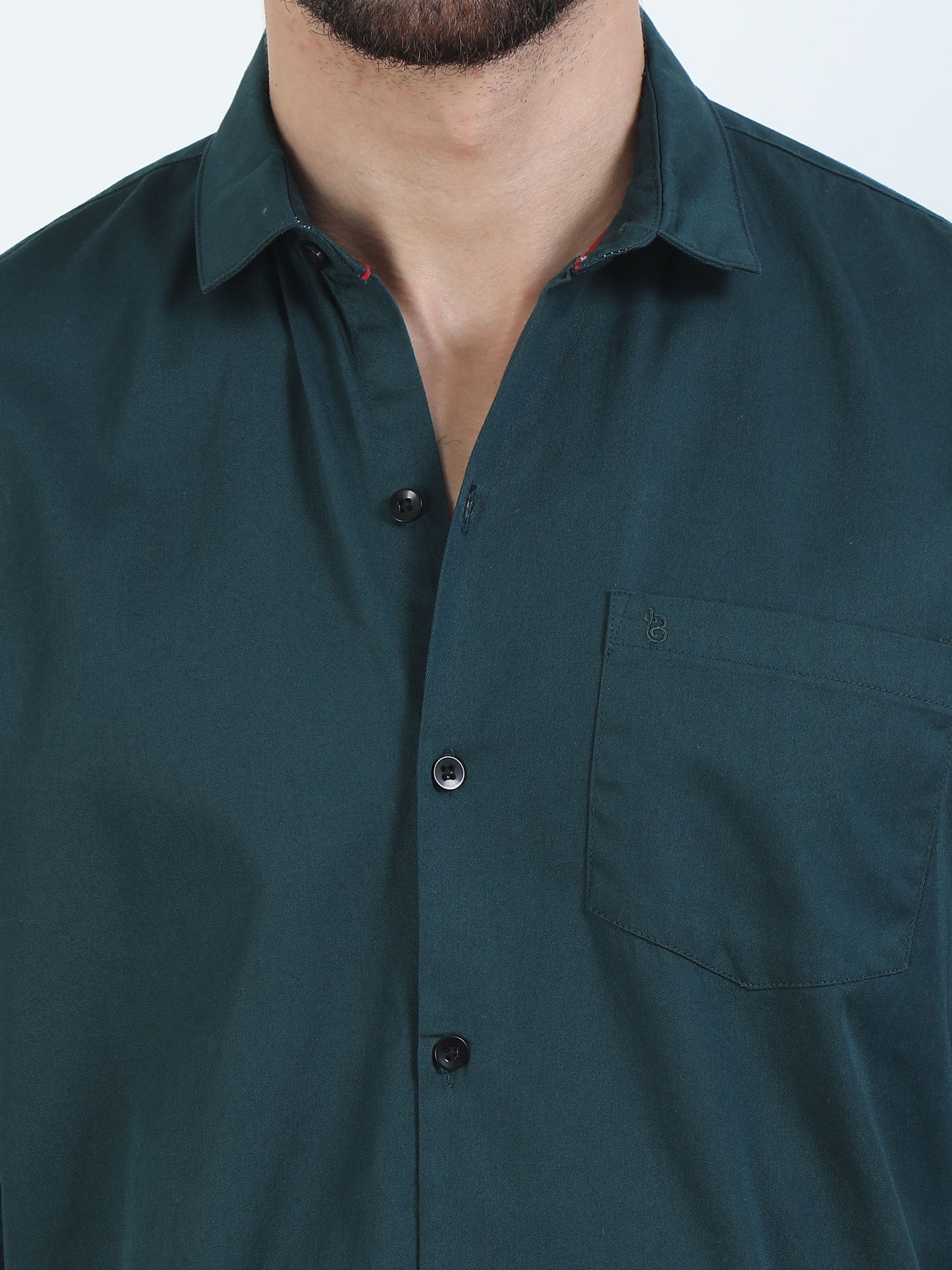 Stylish Peacock Green Shirt For Men