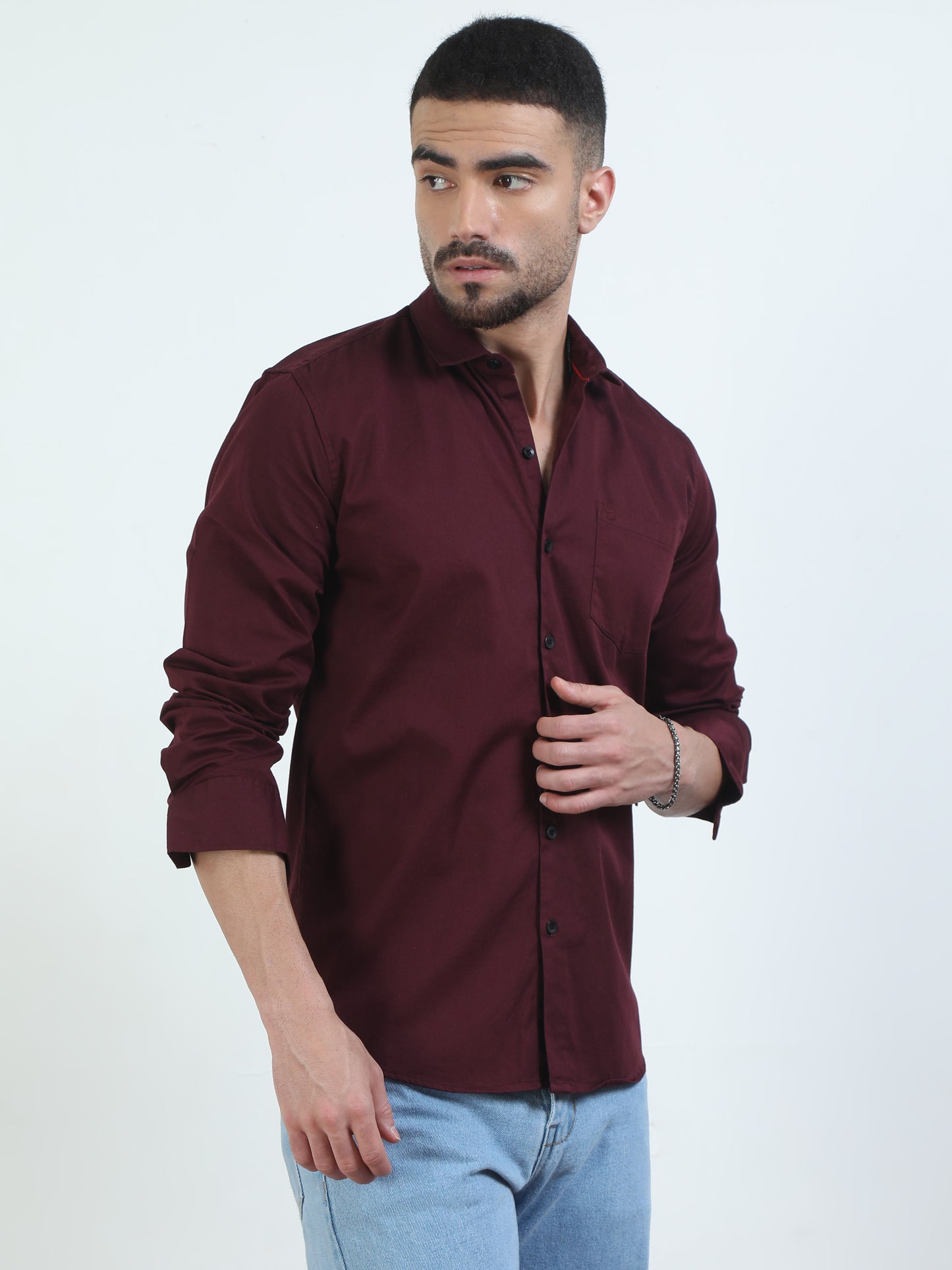 Fashionable Maroon Shirt For Men