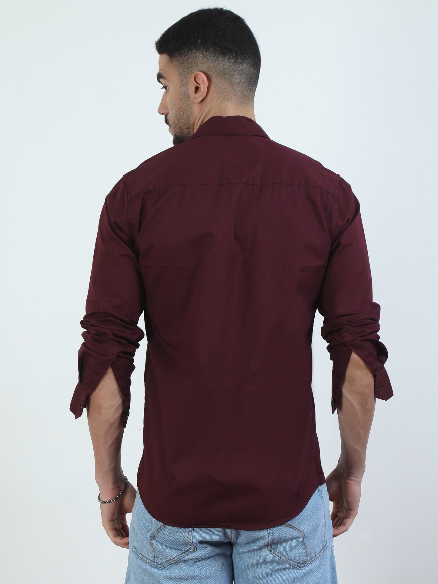 Fashionable Maroon Shirt For Men