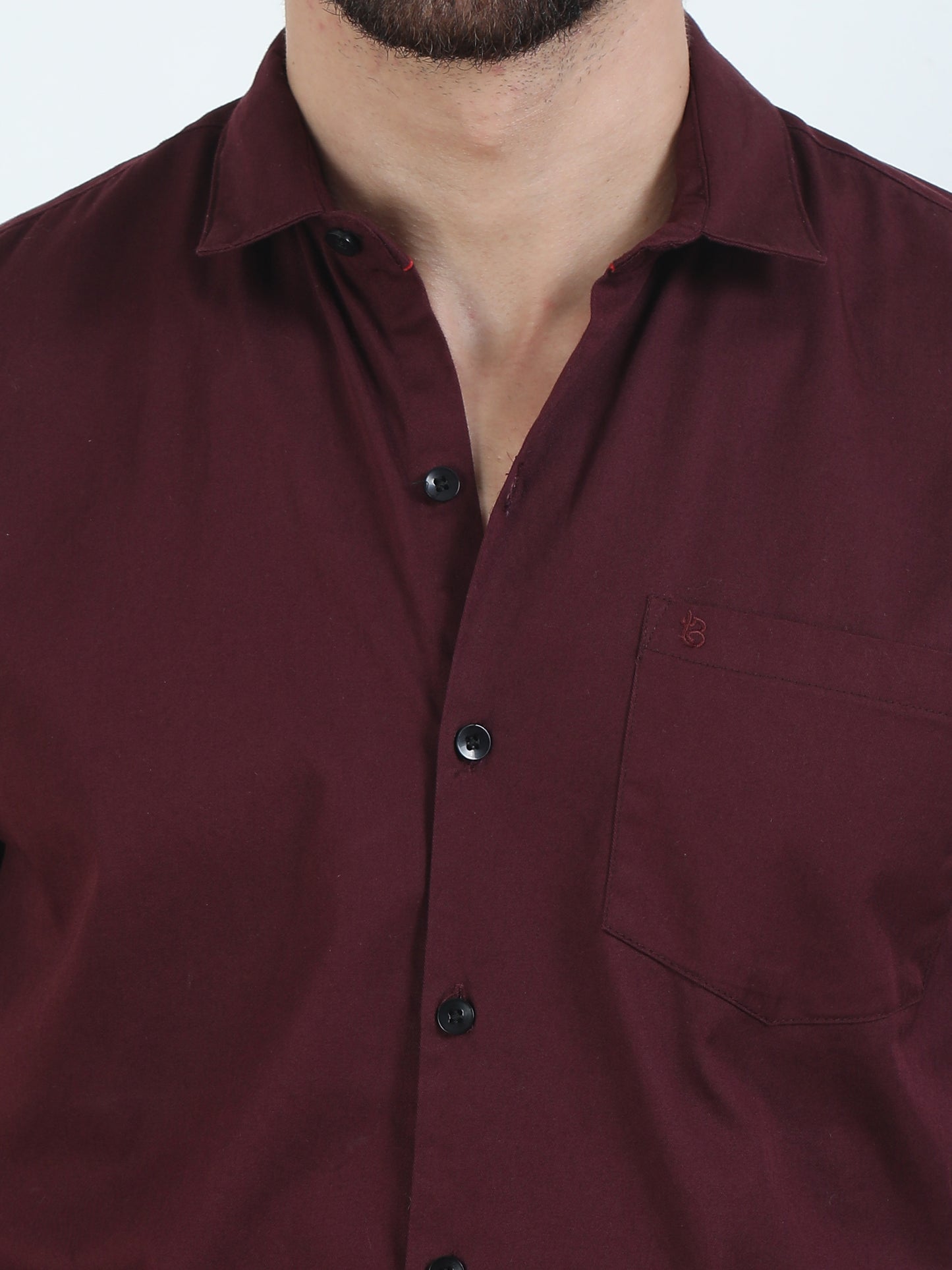 Fashionable Maroon Shirt For Men