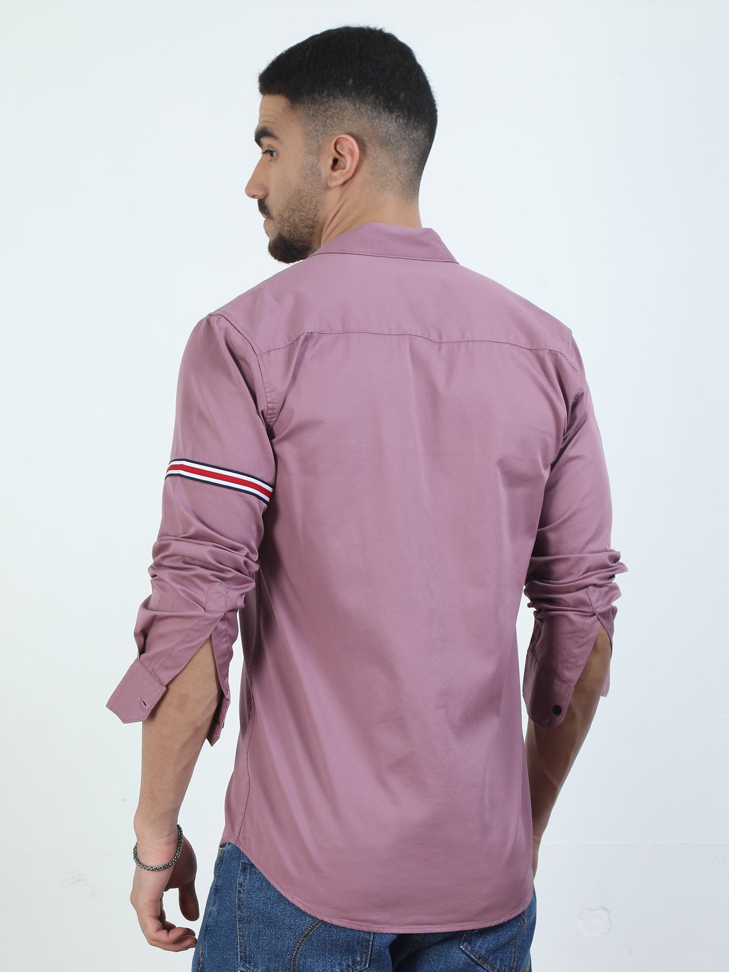 Double Pocket Onion Pink Shirt Mens