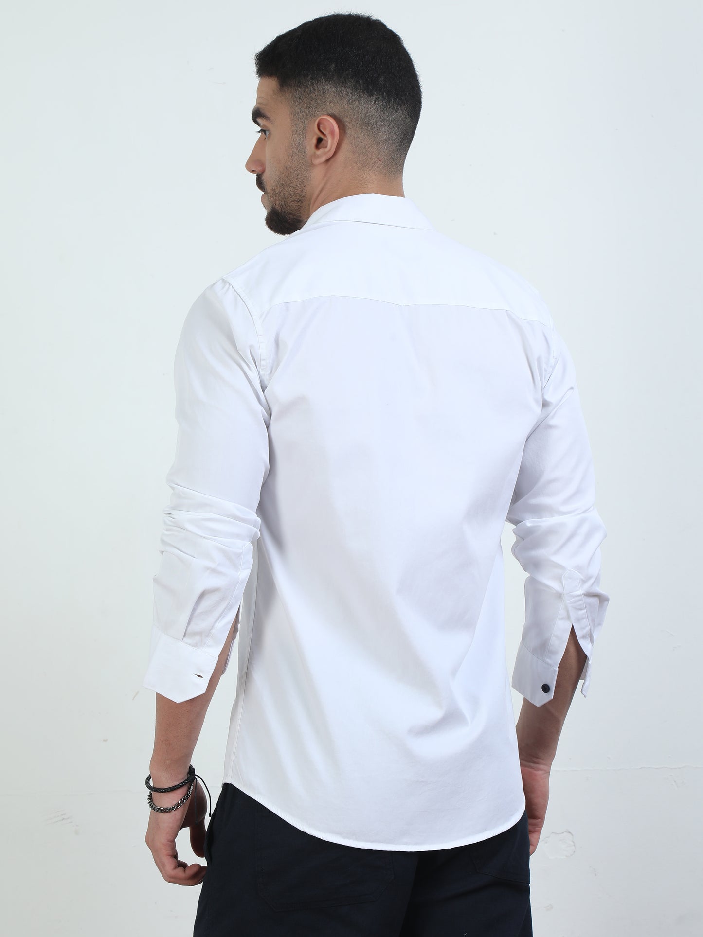 Stylish Pur Tone White Shirts For Men