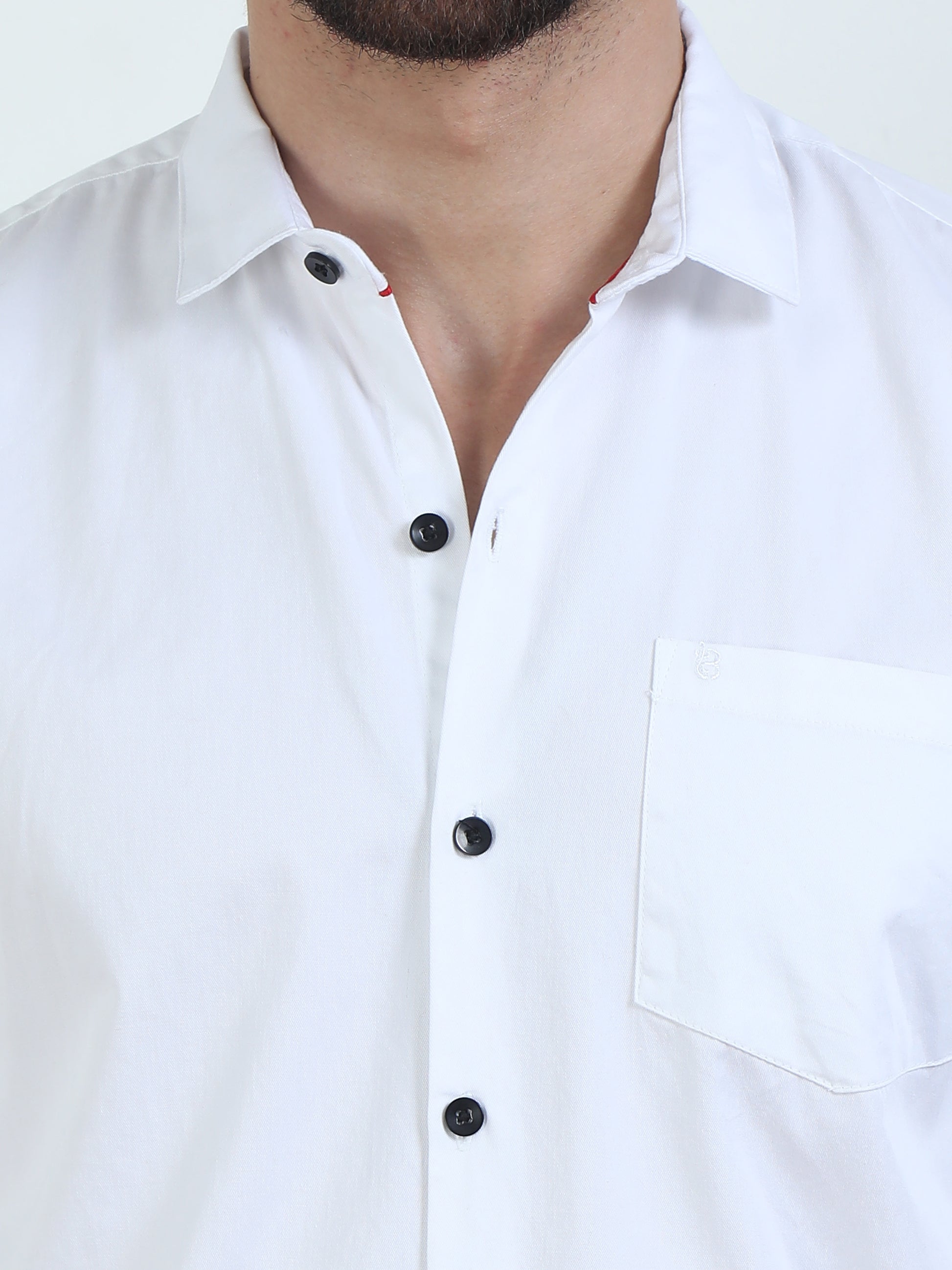 Stylish Pur Tone White Shirts For Men