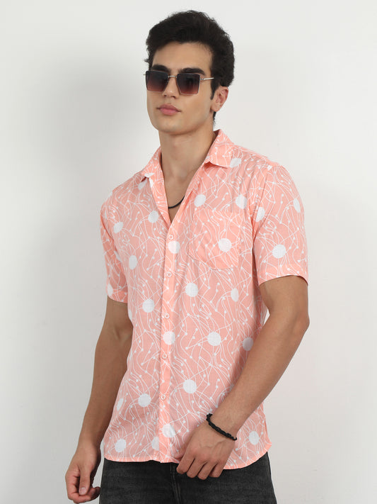 Peach Colour Shirt For Men