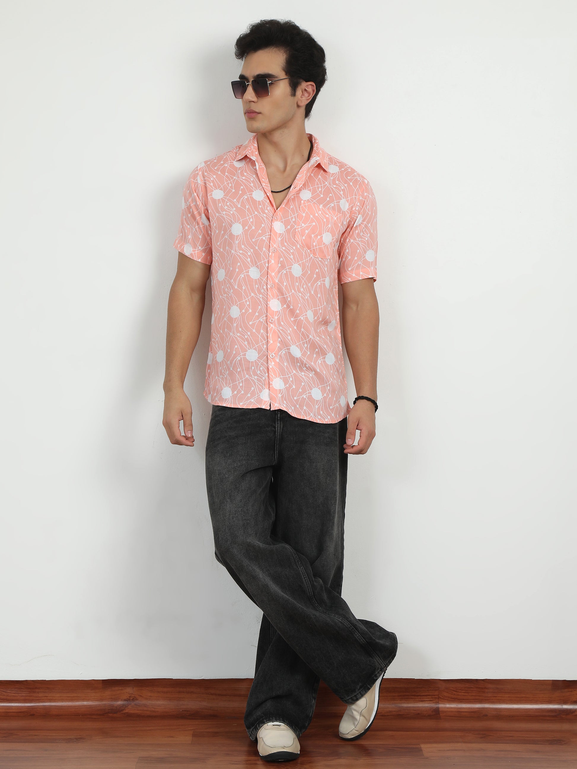 Peach Colour Shirt For Men