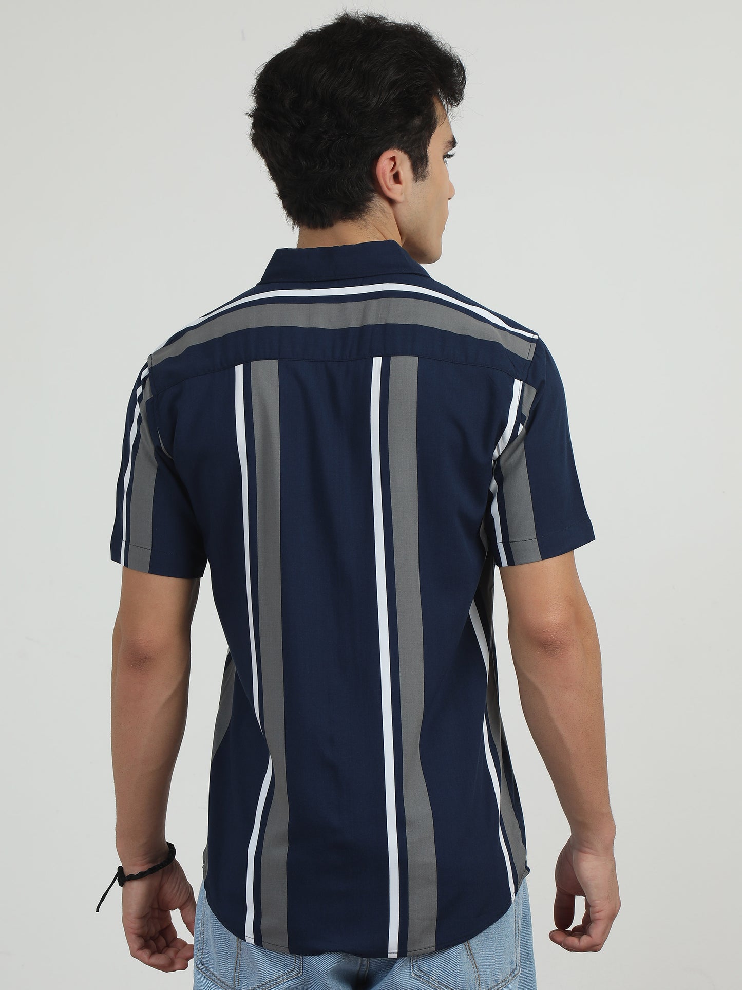  Blue And White Striped Shirt​ for men 