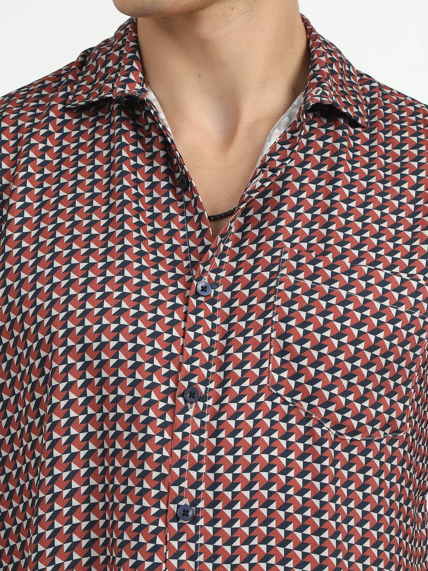 Reddish Digital Printed Half Sleeve Shirts​  for men 