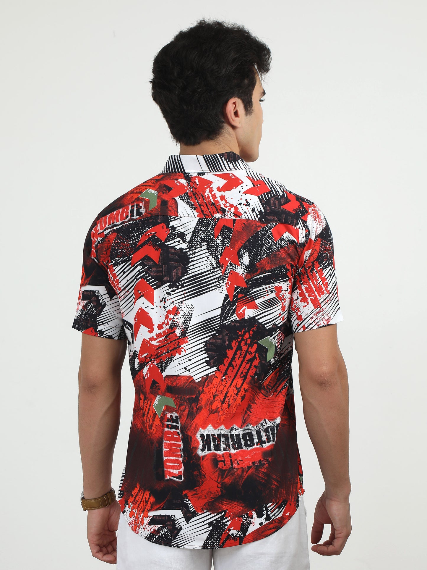 Zombie Printed Half Sleeve Shirts Mens​