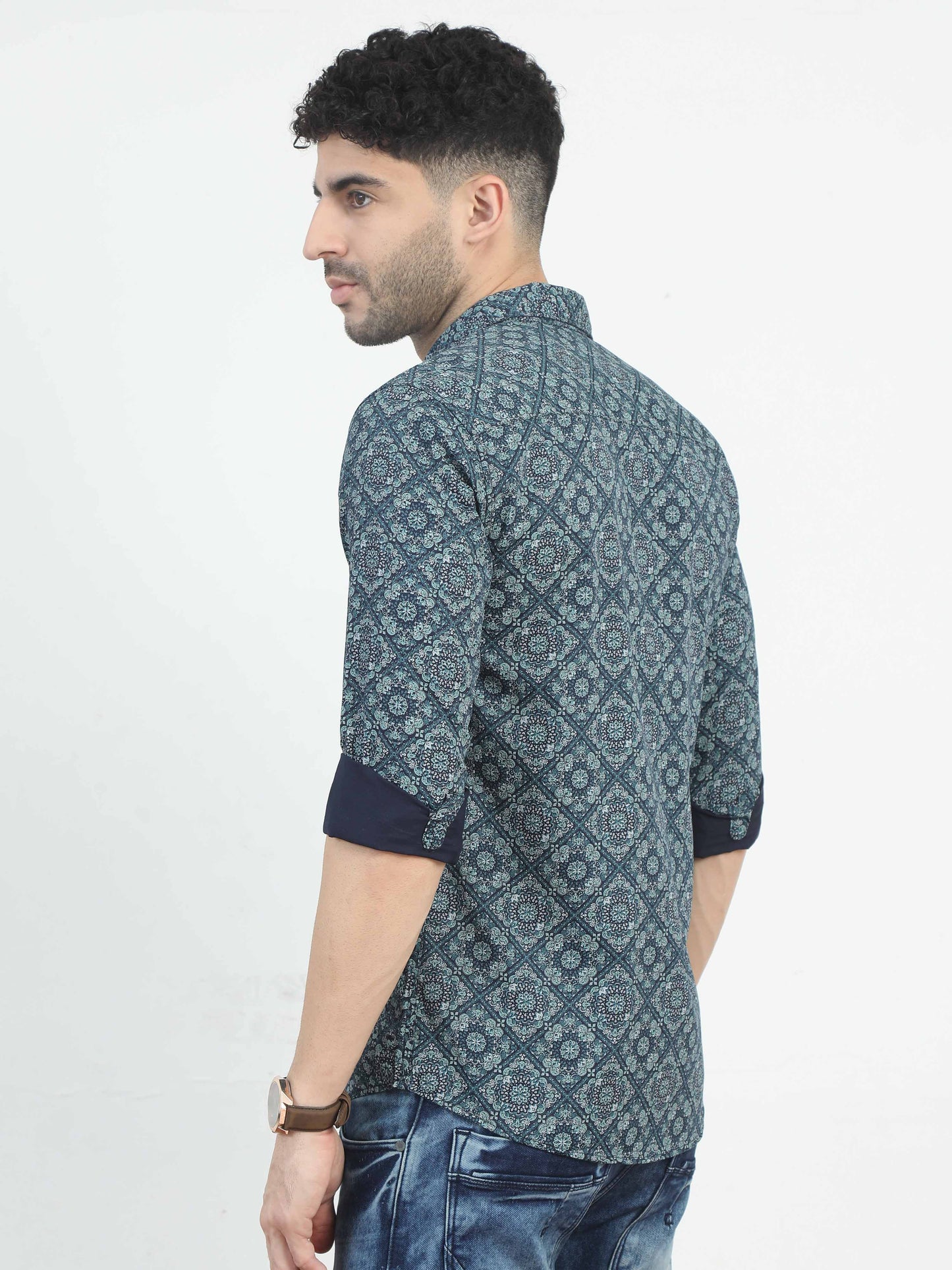 Traditional designer printed shirts for men