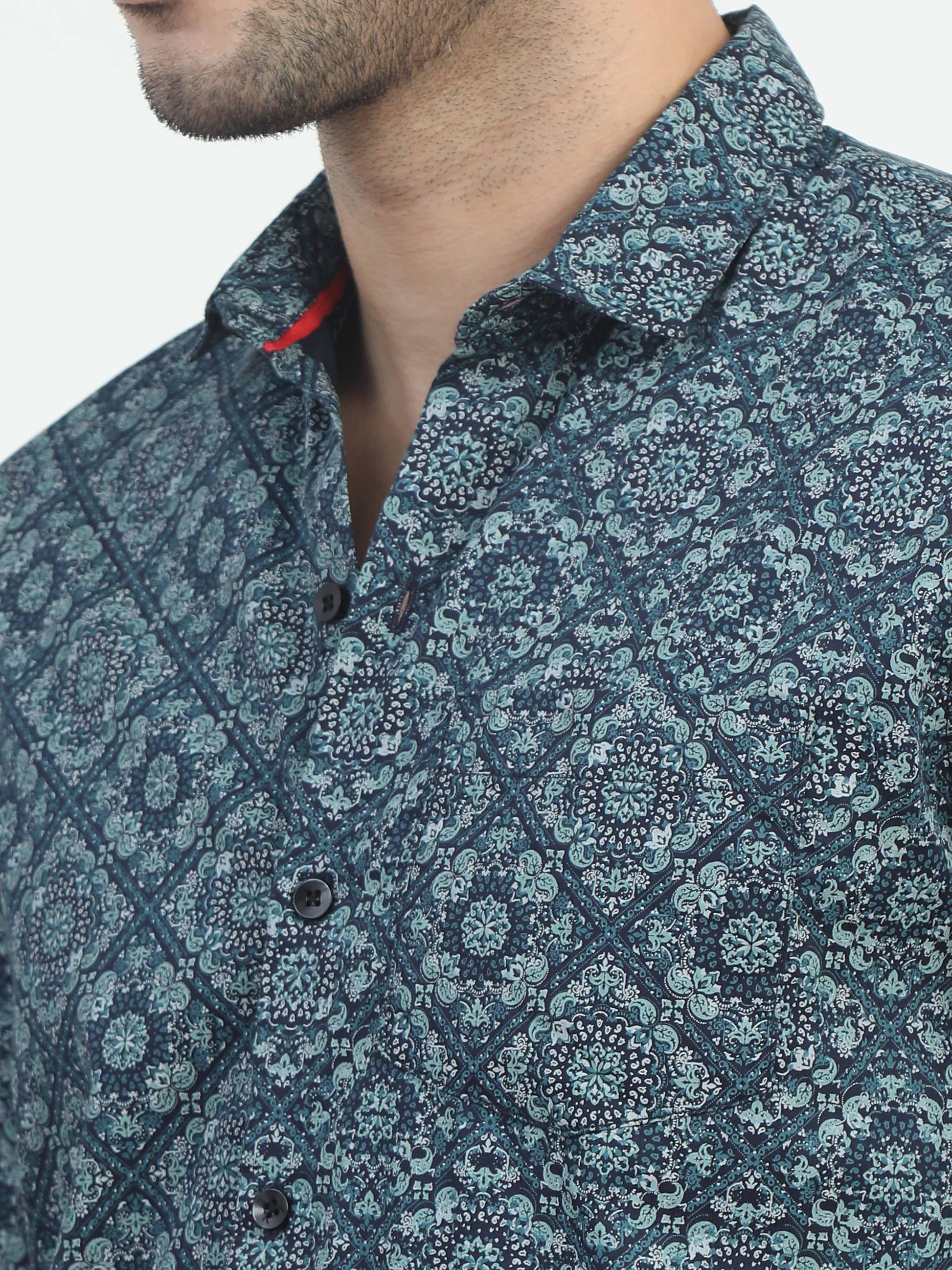 Traditional designer printed shirts for men