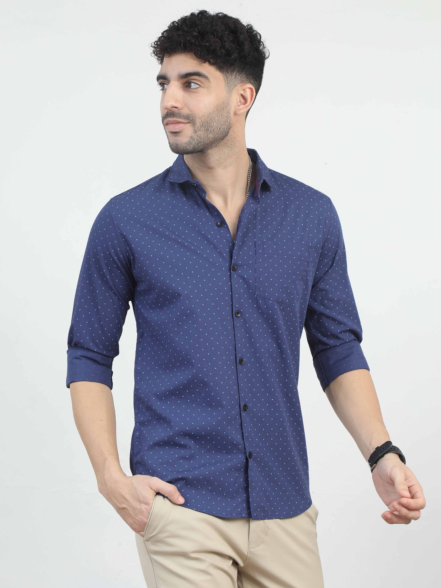 Baltic Sea Dots Printed Shirt for men