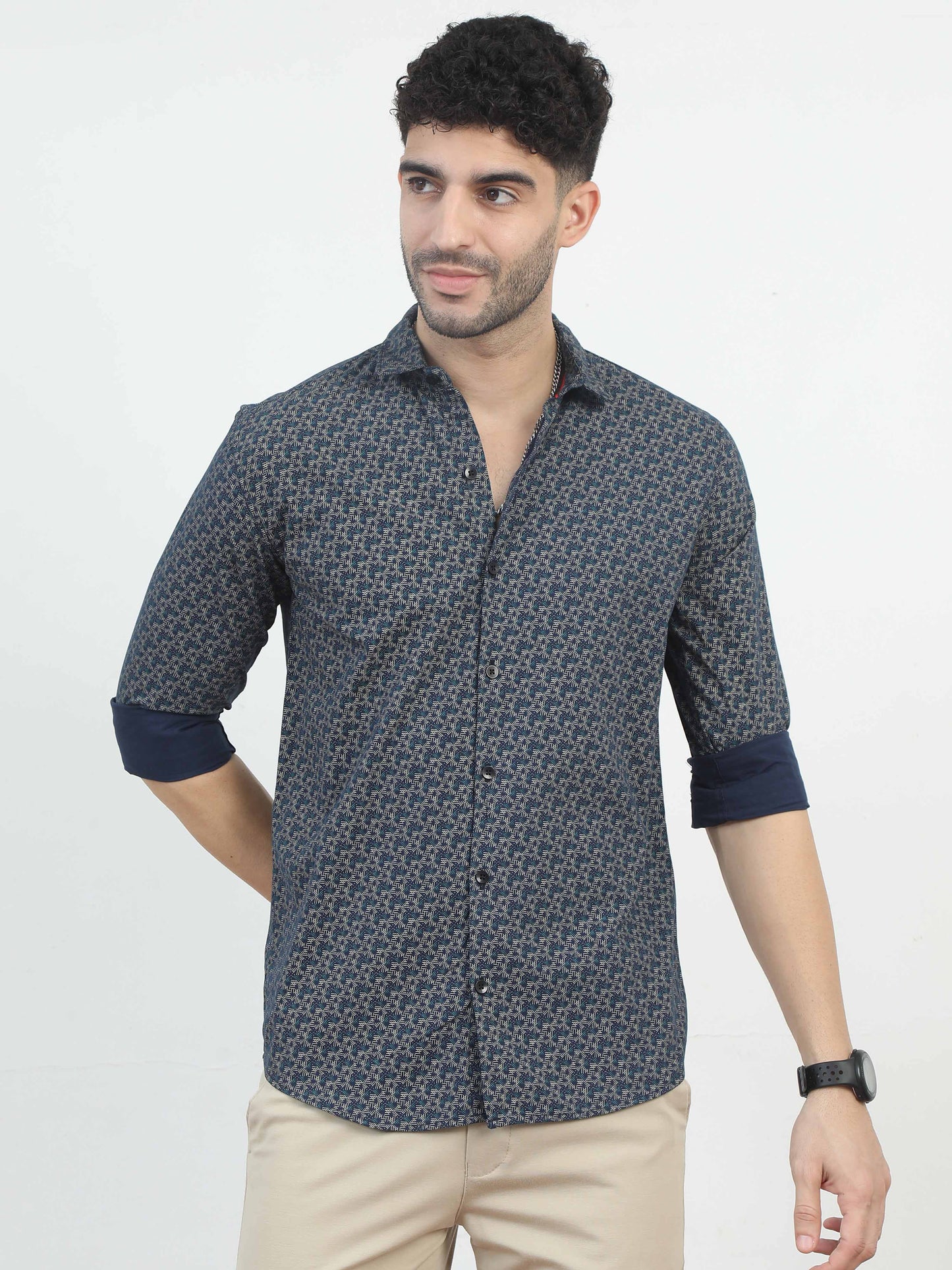 All over printed Geometric Shirt for men