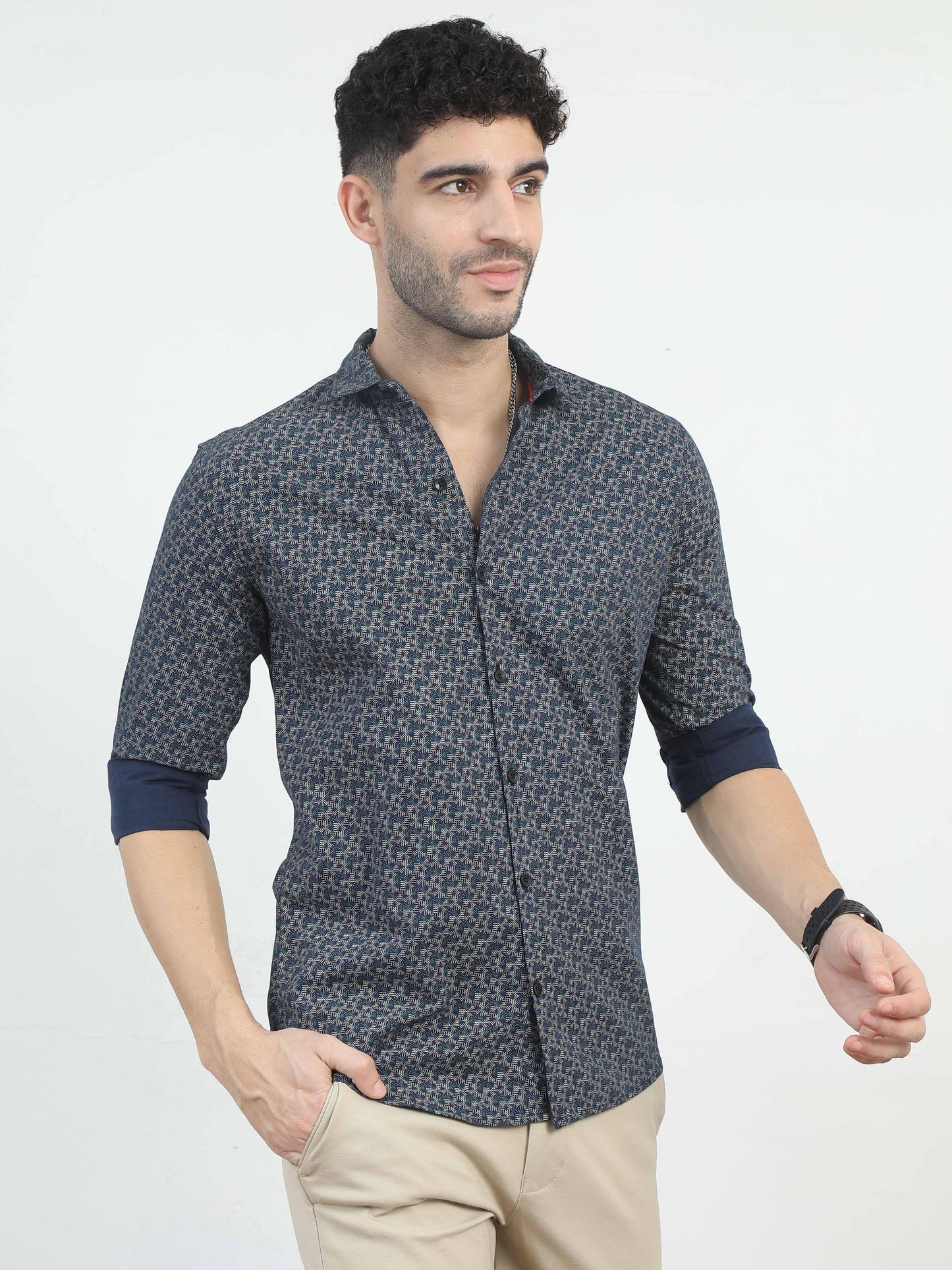 All over printed Geometric Shirt for men