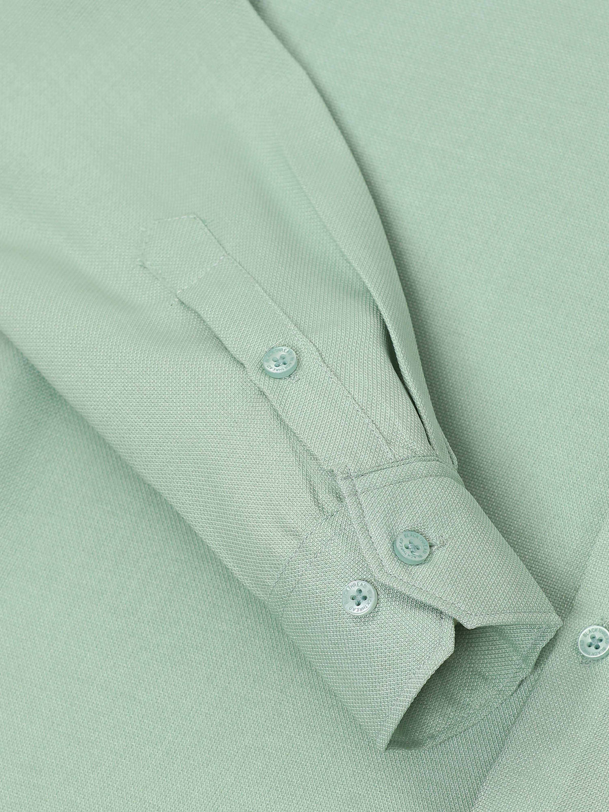 Men’s Light Green Pure Linen Shirt by Black Thread