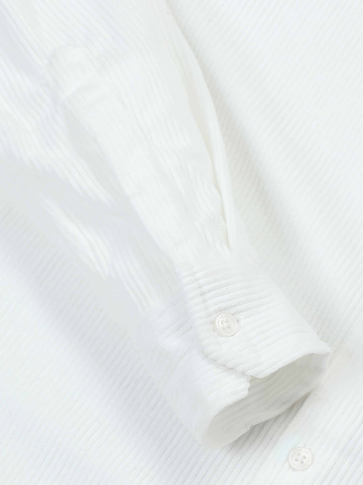 White Full sleeve Corduroy Shirts