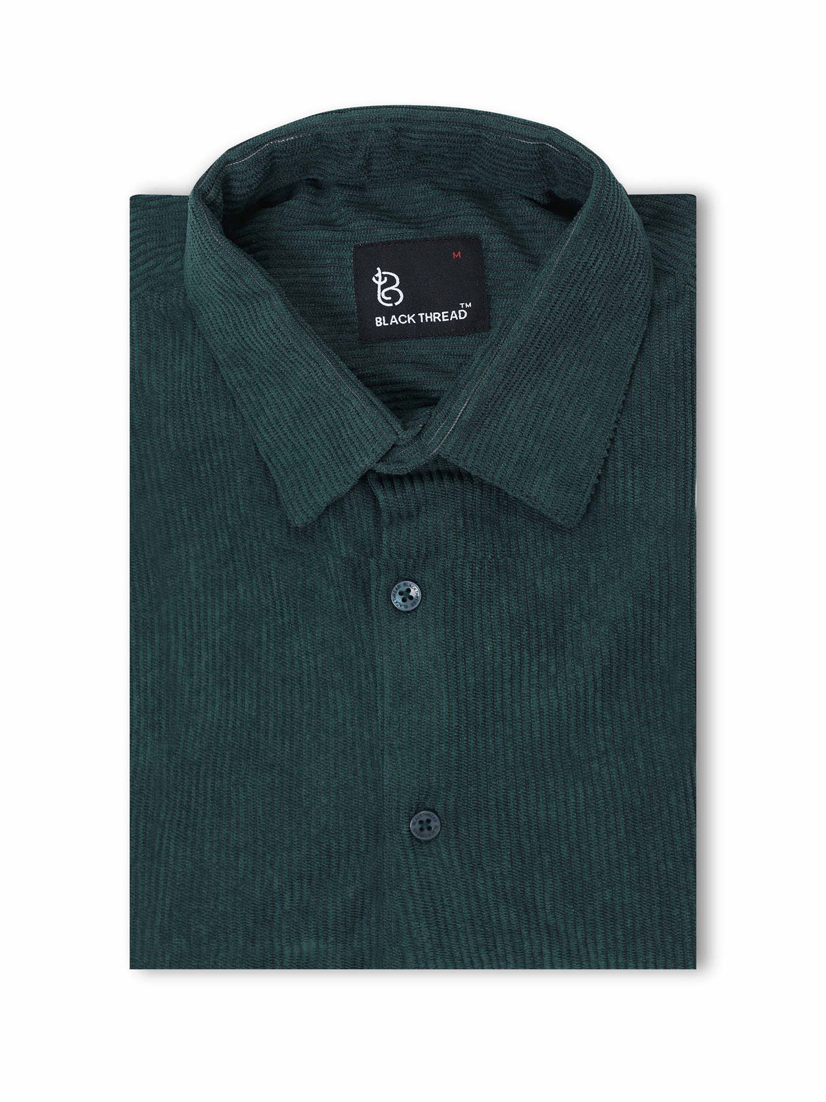 Dark green Full sleeve Corduroy Shirts