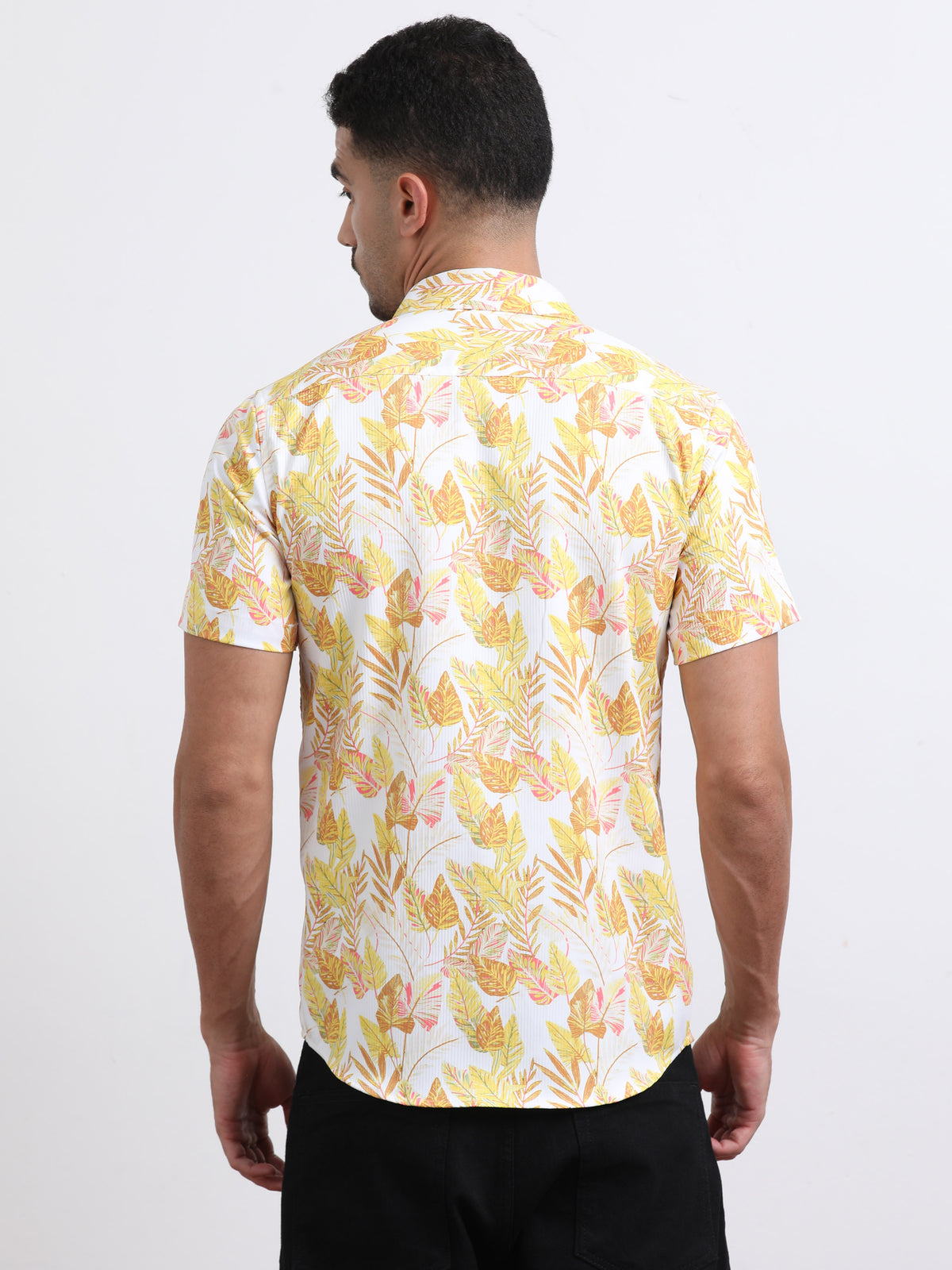 Multi Half Sleeve Poly Cotton Digital Print Shirts