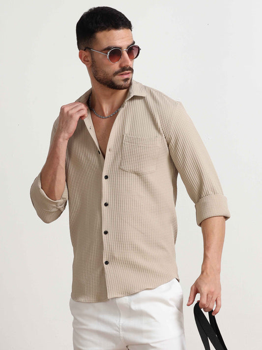 Beige Color Shirt for Men