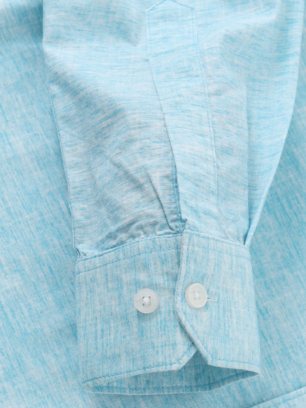 Men’s Light Blue Textured Slim Fit Casual Shirt By Black Thread