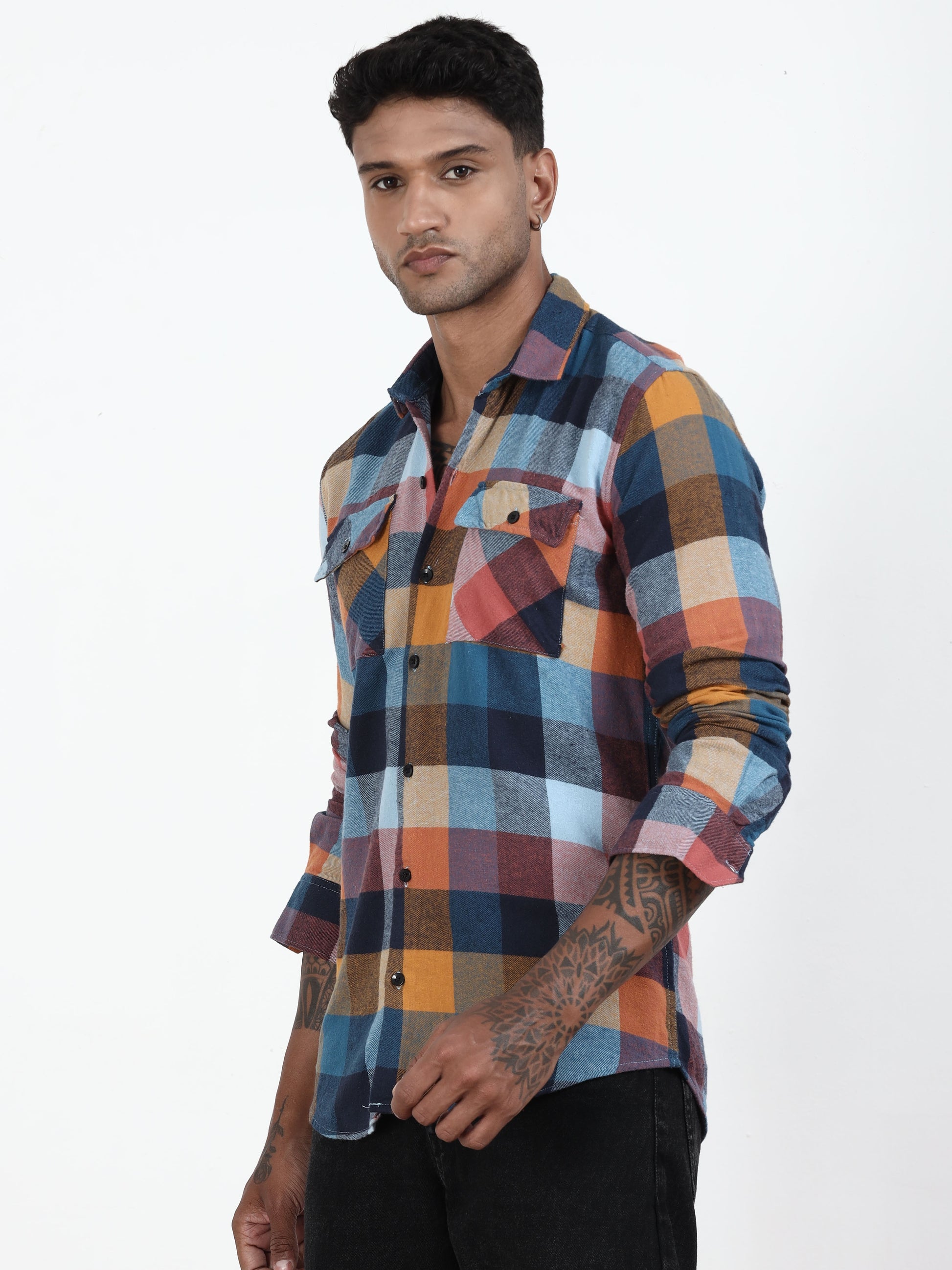  Multi Check Shirt​ For Men  