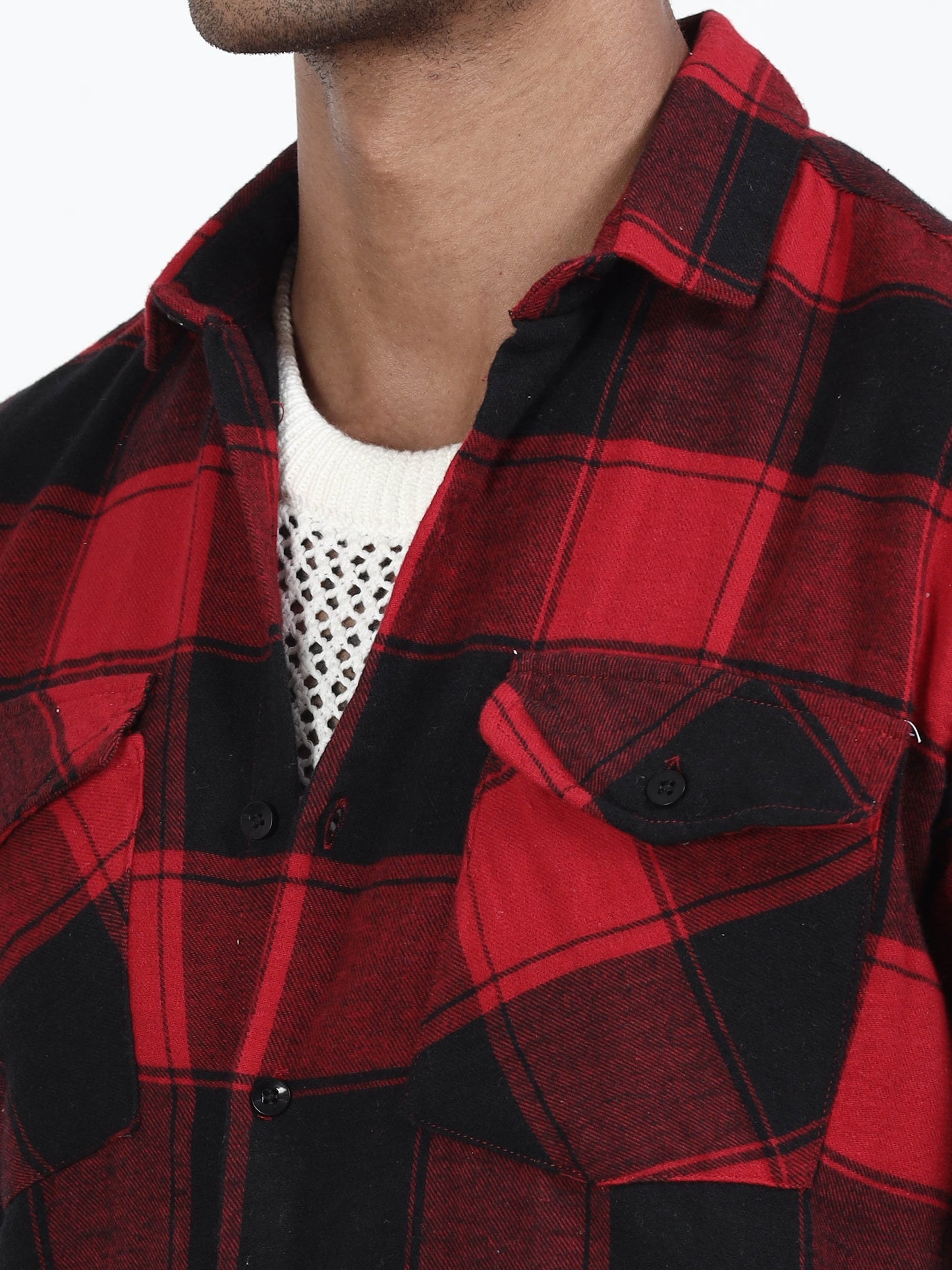 Red & Black Checks Shirt