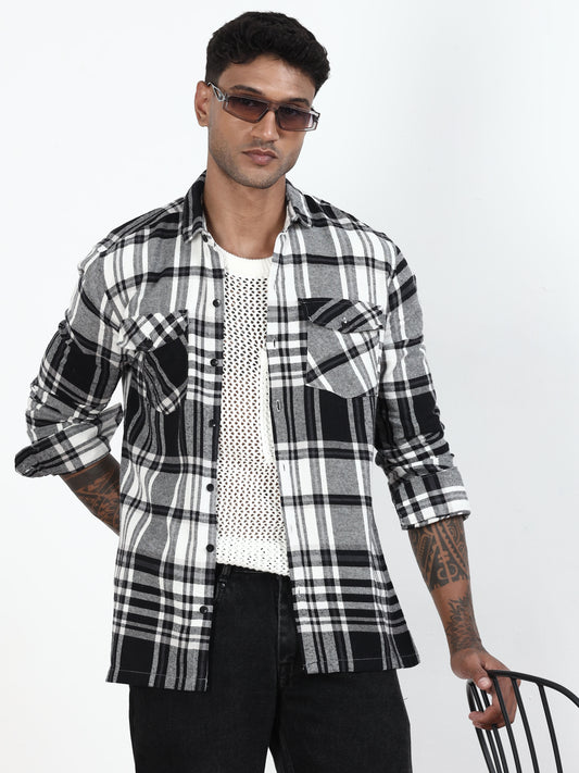 Black Checks Shirt