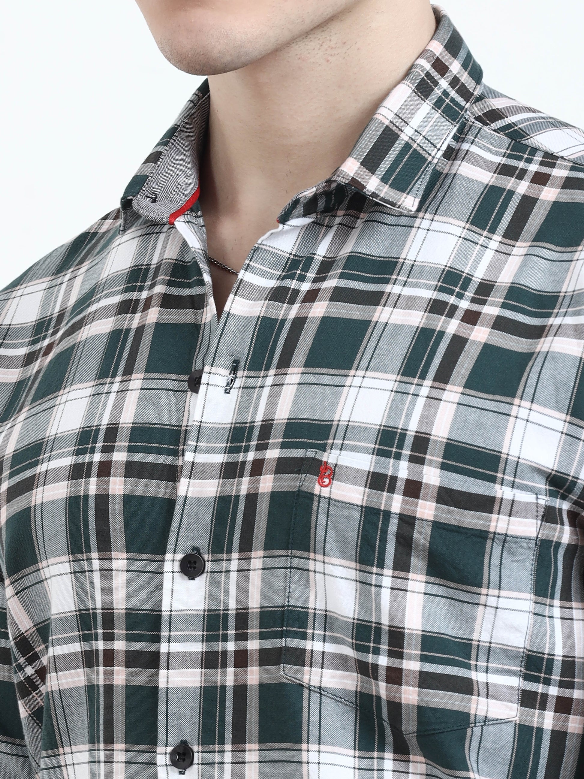  Classic Slate Mens Grey Check Shirt for men 