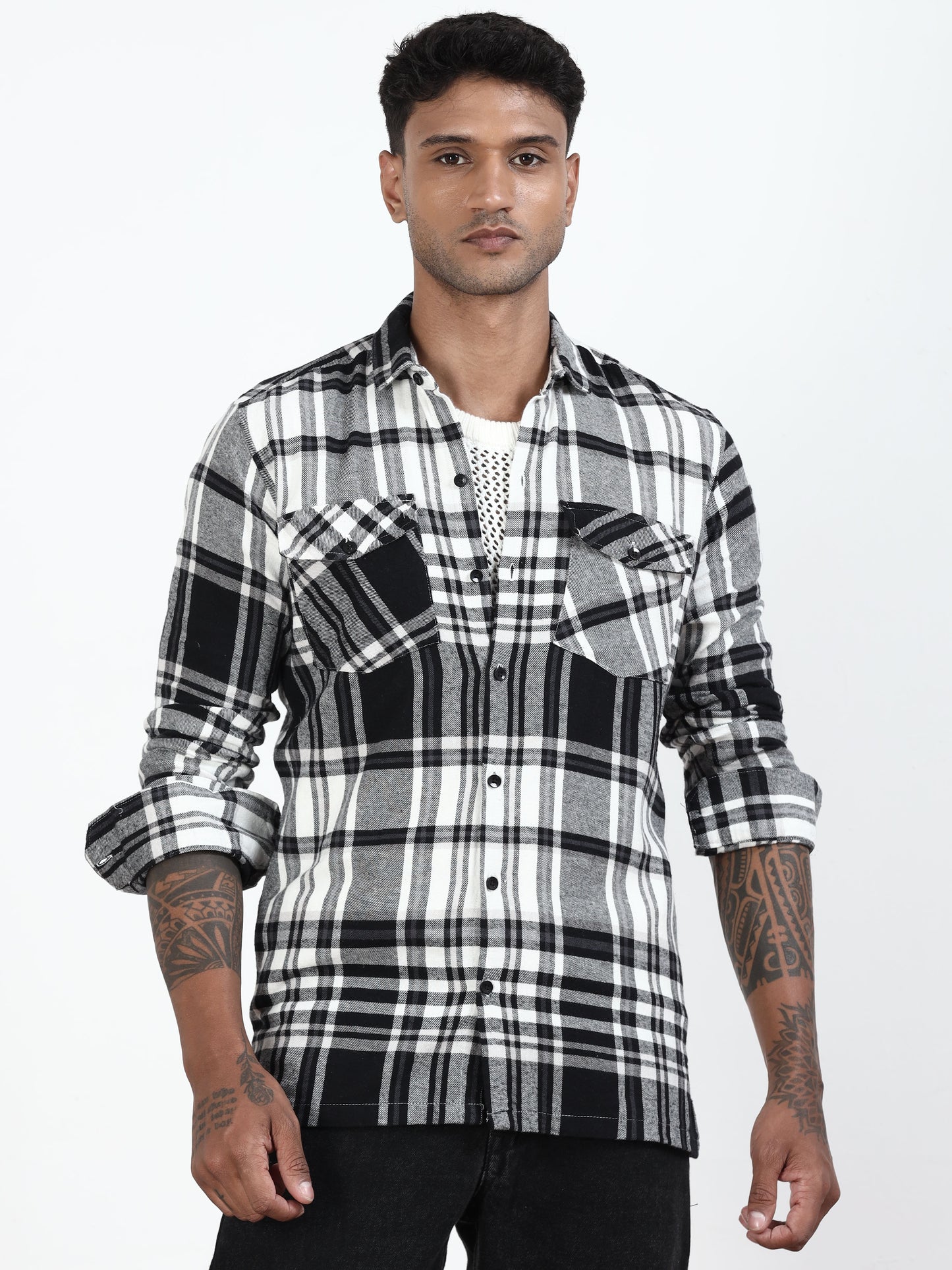 Black Checks Shirt