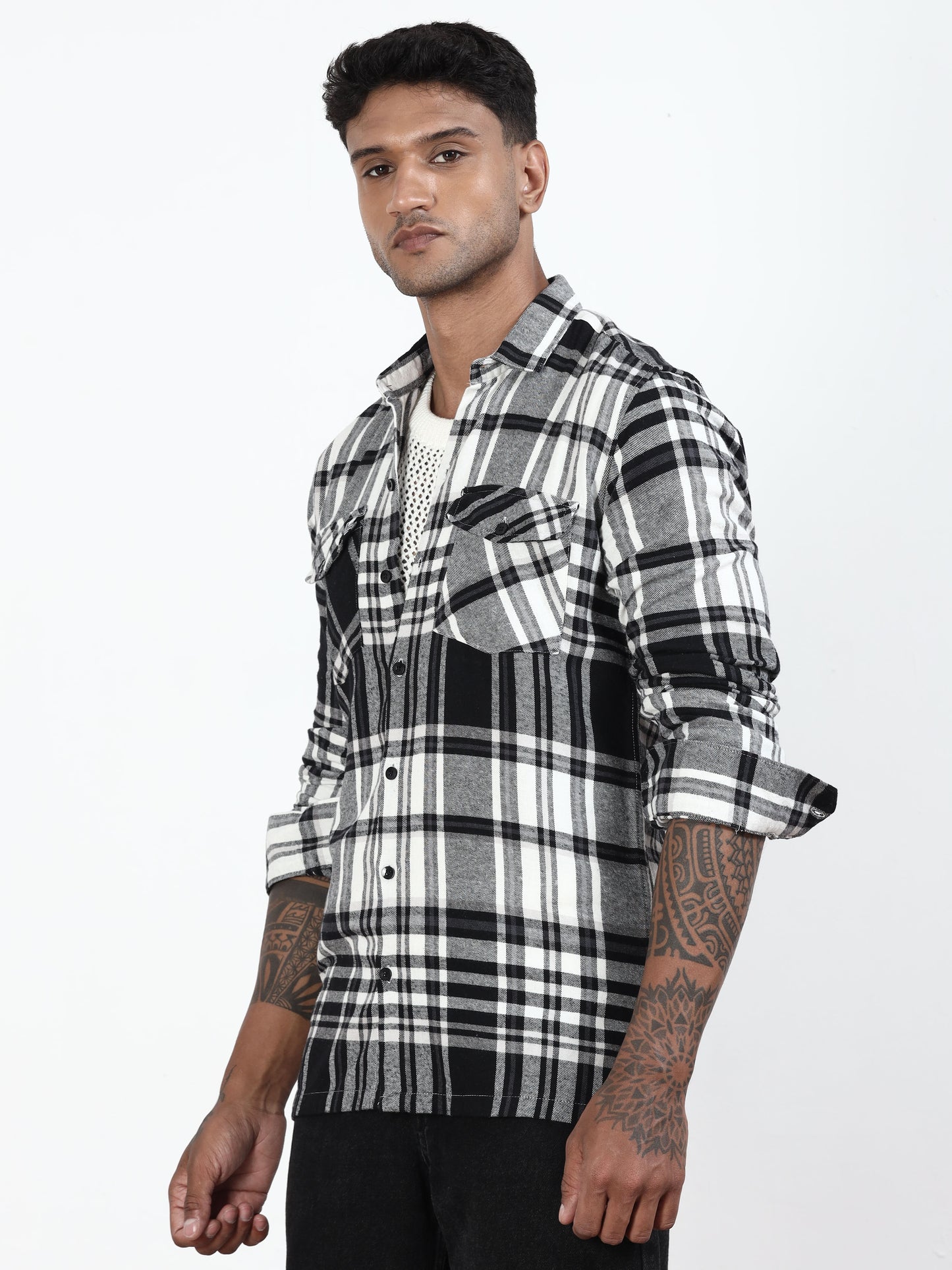 Black Checks Shirt