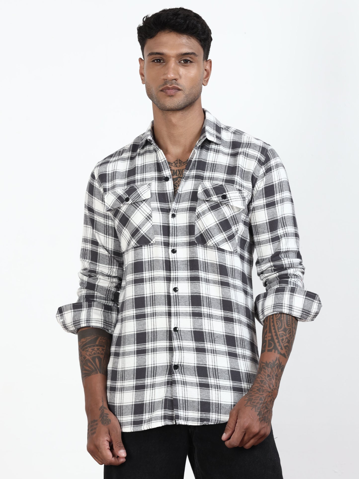 Grey Checks Shirt