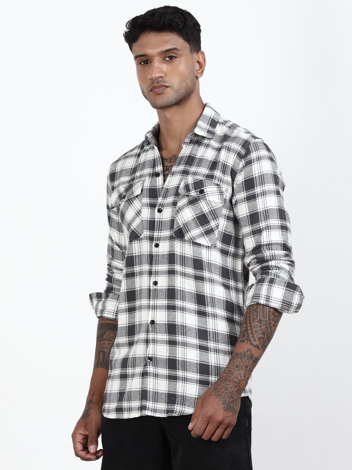 Grey Checks Shirt