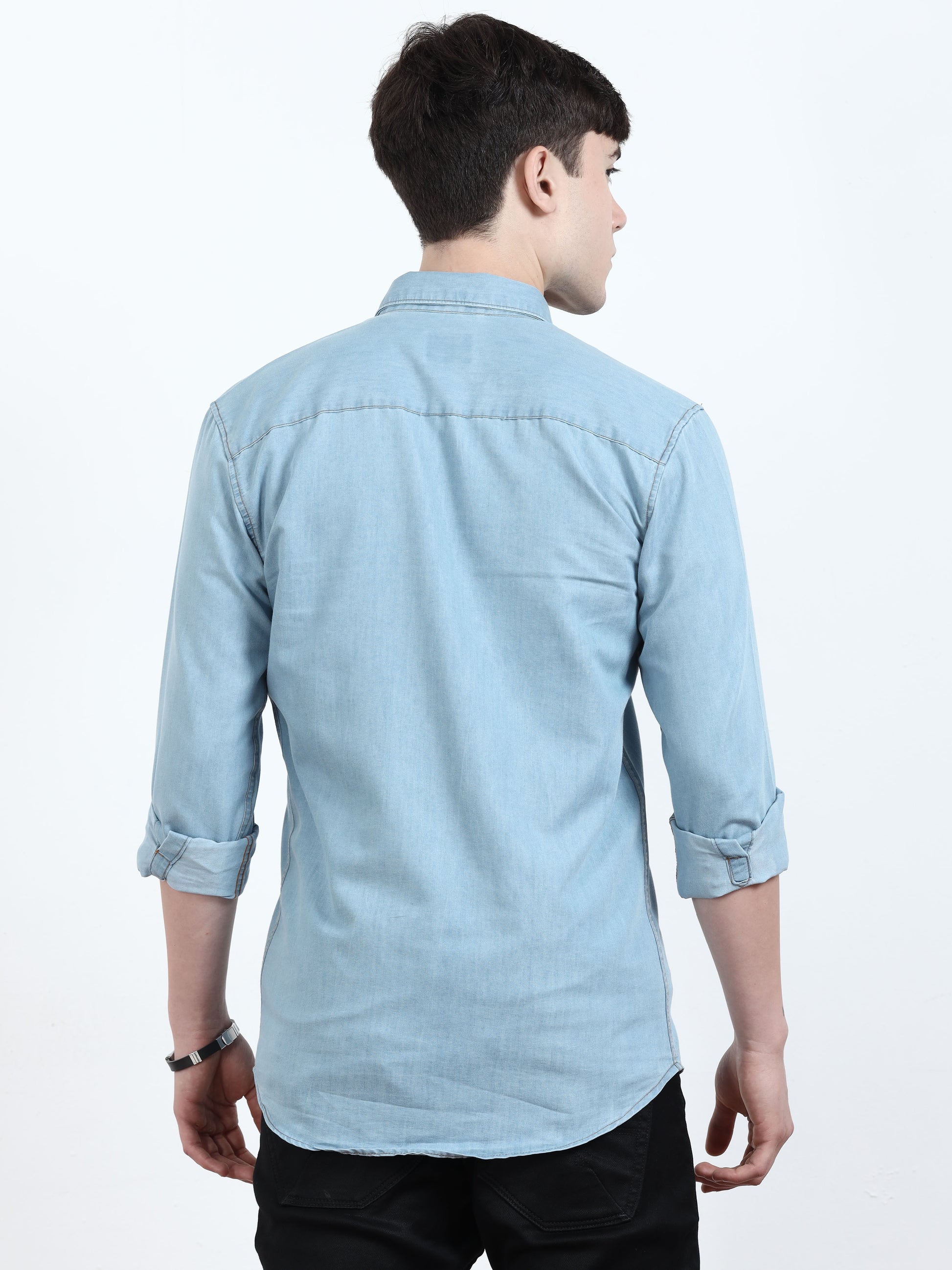  Light Blue denim Shirt for Men 